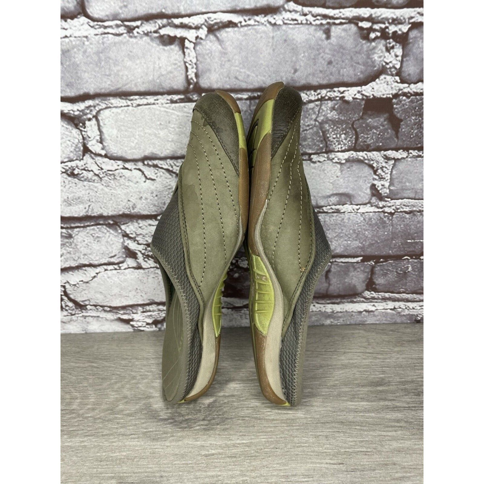 Merrell Merrell Rumba Moss Green Suede Leather Stretch Mesh Shoes Wo Size US 8 / IT 38 - 8 Thumbnail