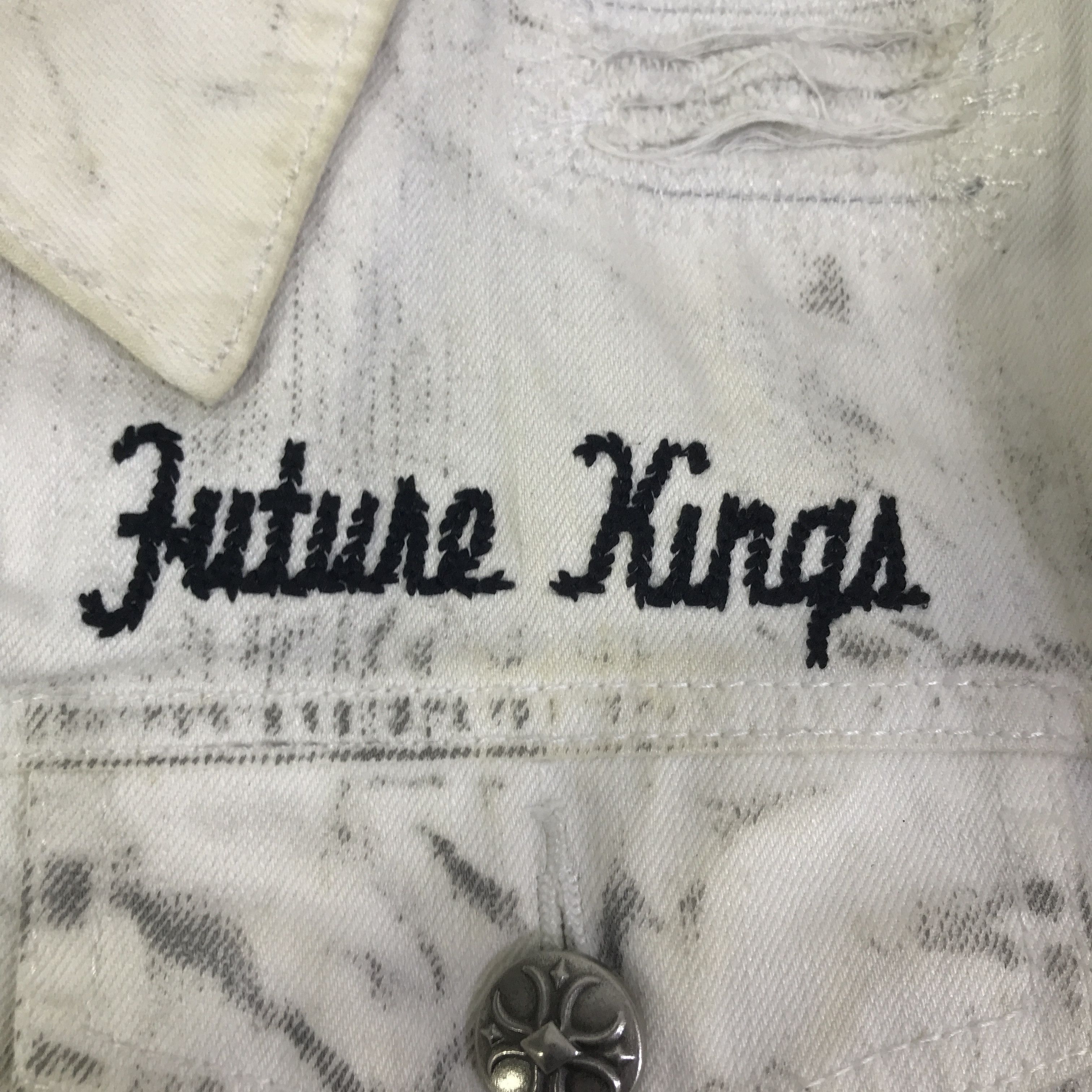 In The Attic Vintage In The Attic art Future Kings Denim Jacket K124B7 Size US M / EU 48-50 / 2 - 10 Thumbnail