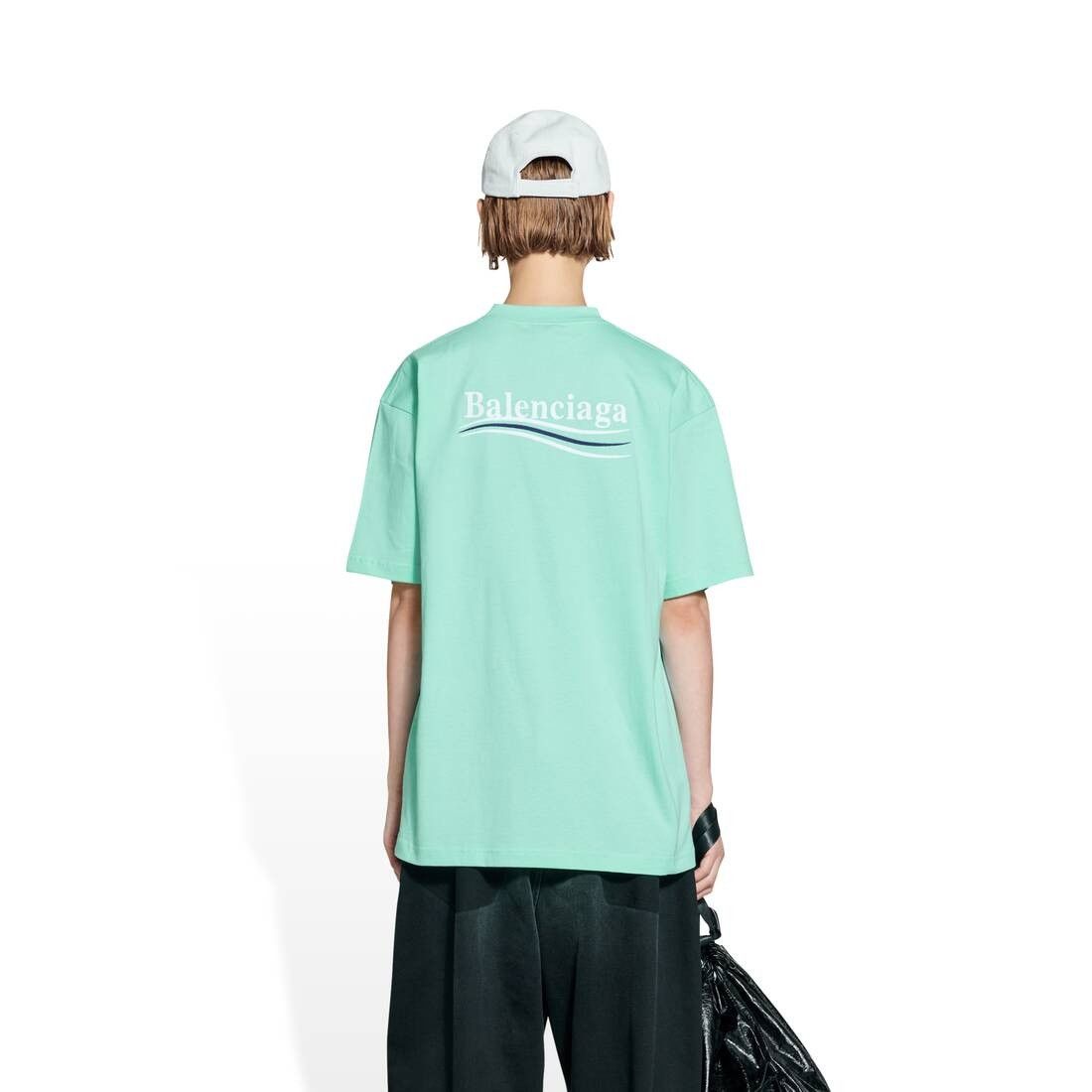 Balenciaga o1bcso1str0525 Political Campaign T-Shirt Large Fit in Mint Size XL / US 12-14 / IT 48-50 - 3 Thumbnail