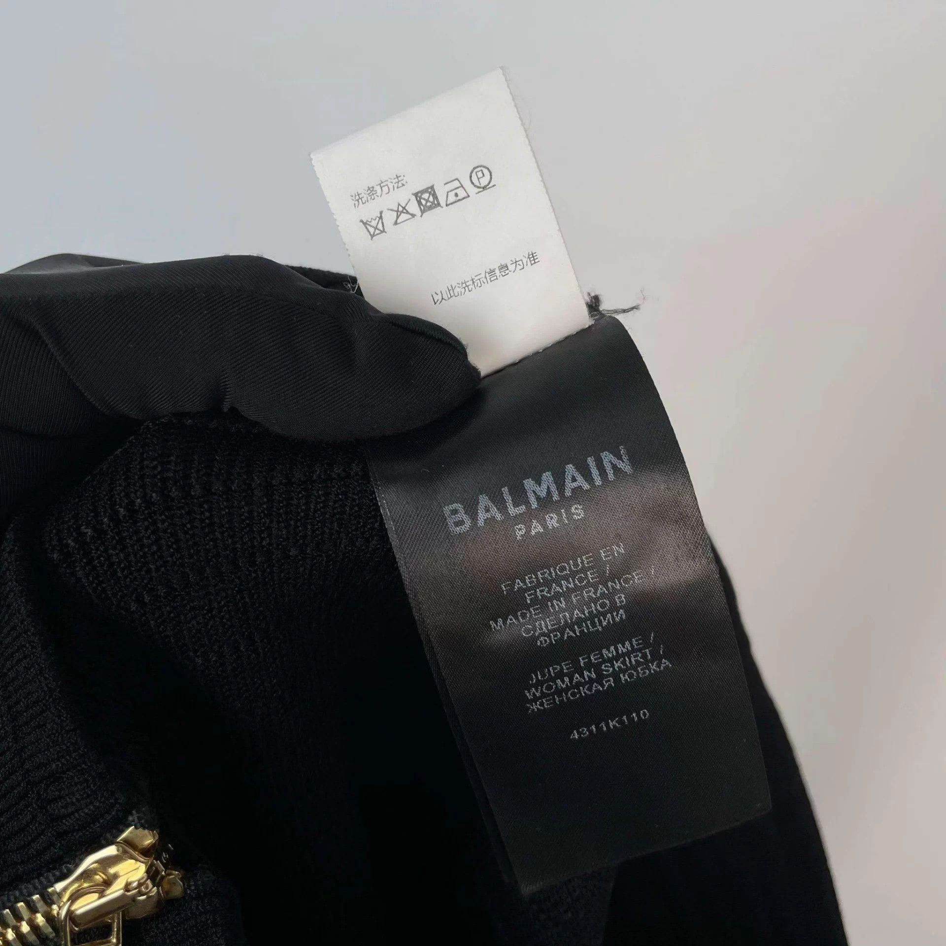 Balmain Balmain Black Mini Skirt 38 Size 25" / US 0 / IT 36 - 6 Thumbnail