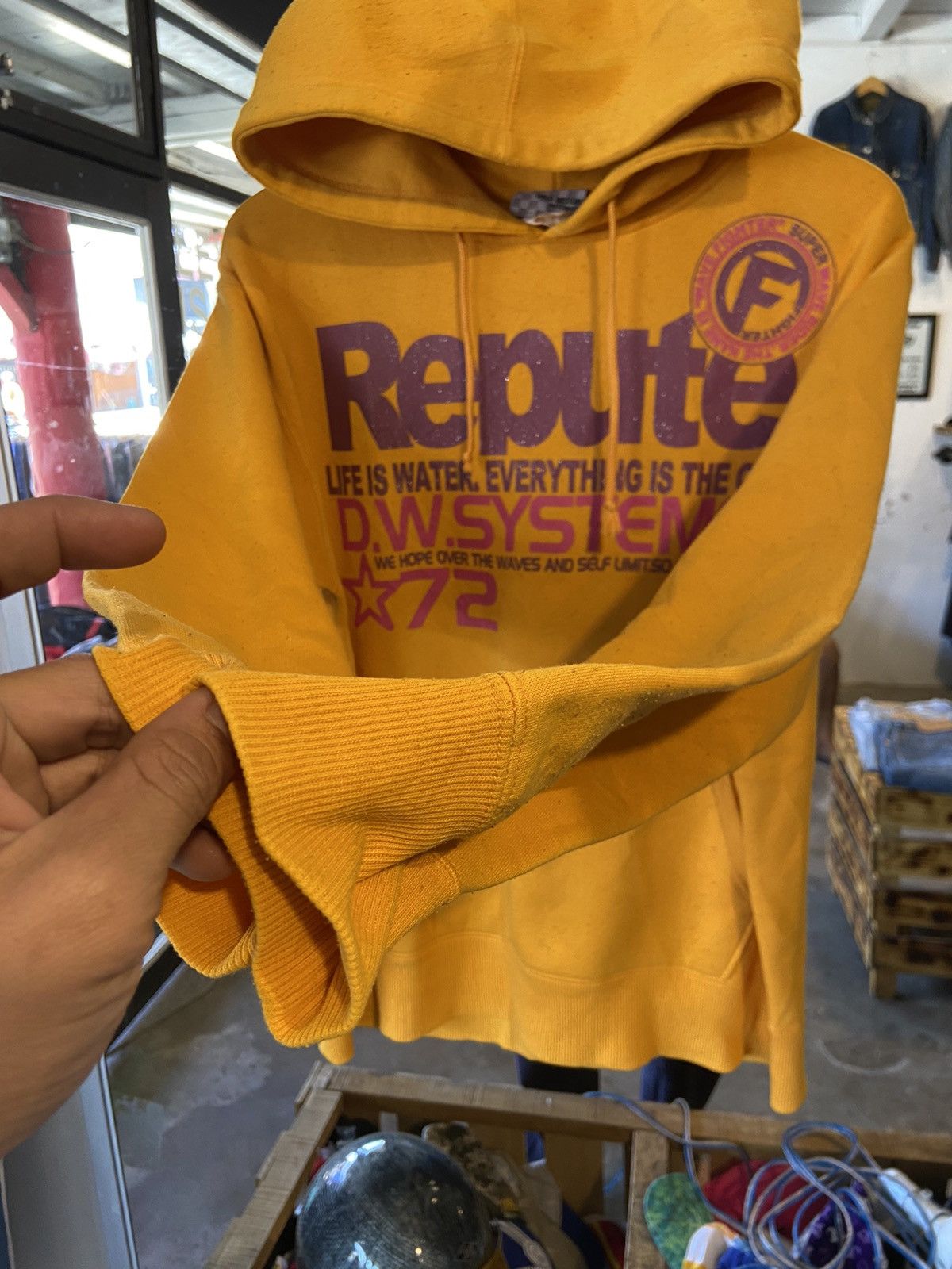 Japanese Brand LIFE US WATER EVERYTHING IS THE ONE JAPANESE HOODIE Size US L / EU 52-54 / 3 - 5 Thumbnail
