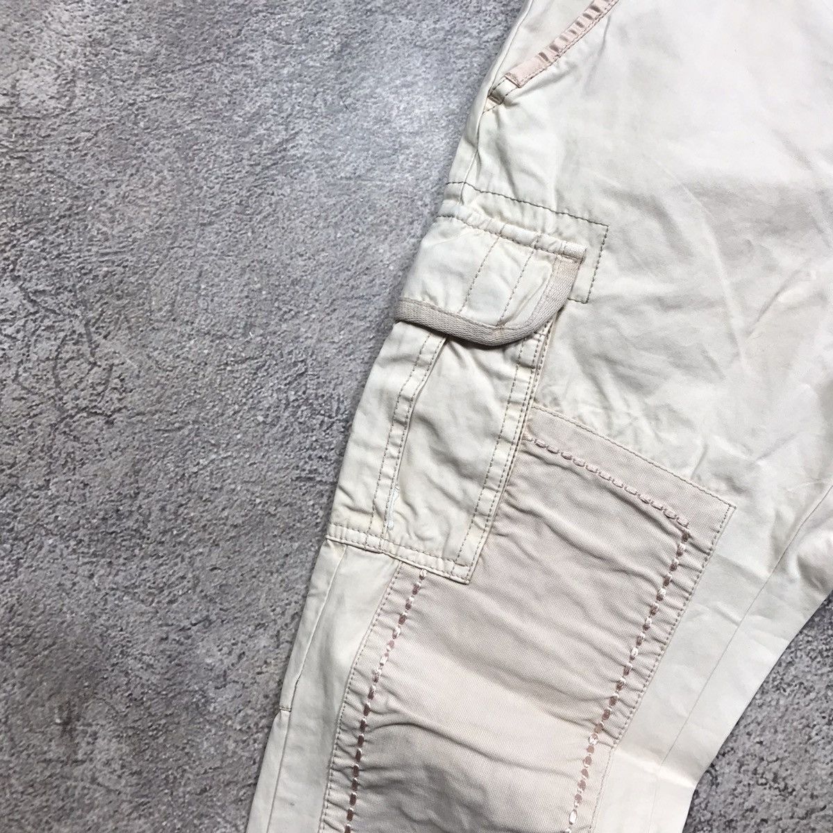 Vintage Vintage 90s Baggy Cargo Pants Distressed Workwear Grunge 30 Size 30" / US 8 / IT 44 - 3 Thumbnail