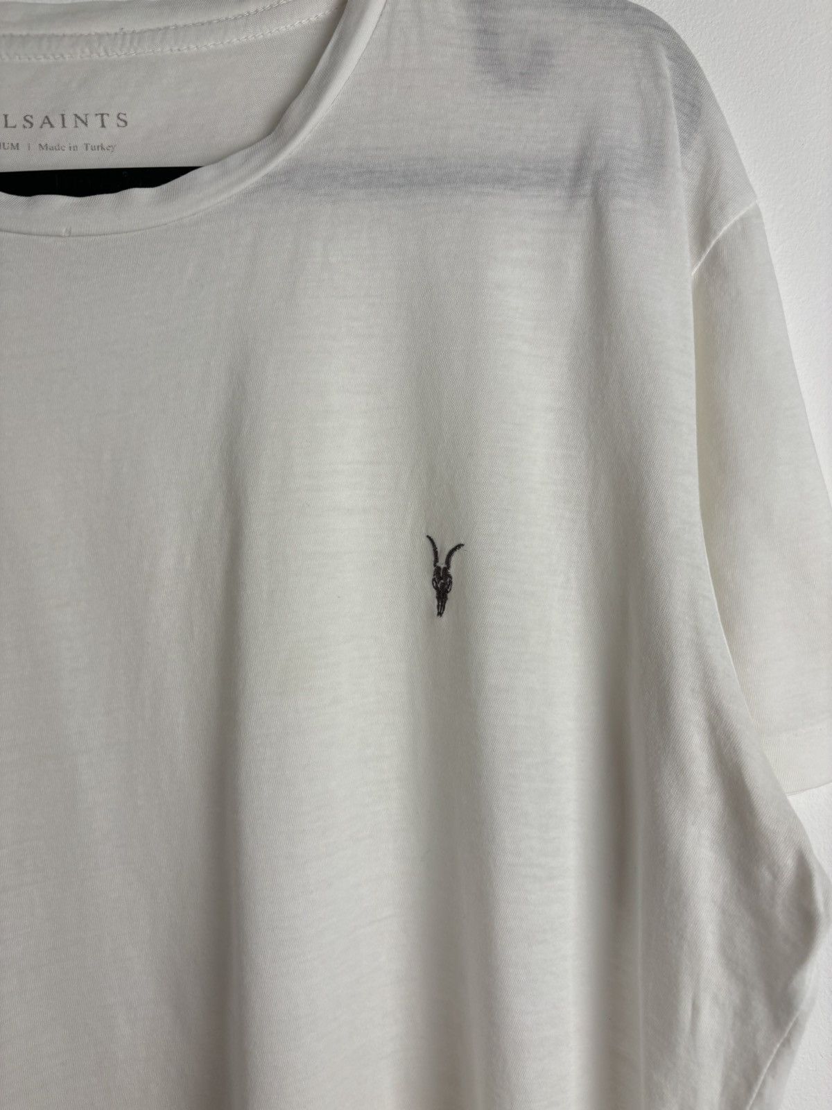 Allsaints Allsaints Logo Singlestitch White Tee Size US M / EU 48-50 / 2 - 4 Thumbnail