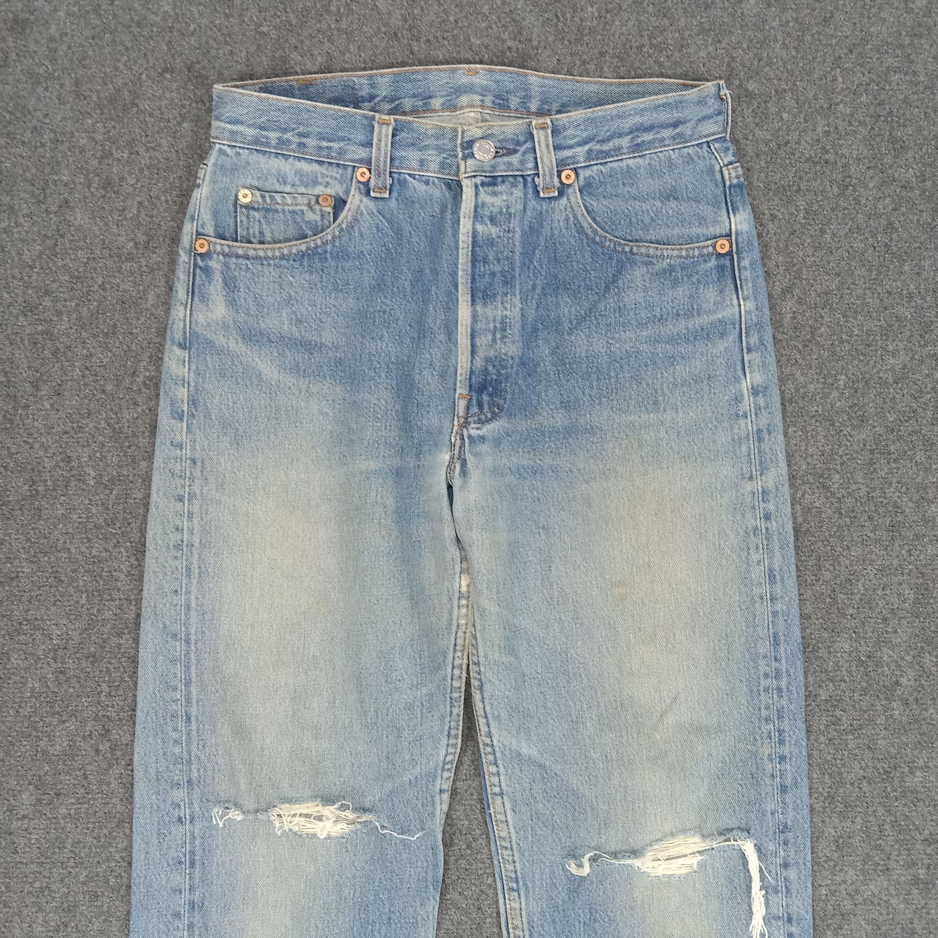 Levi's × Vintage Levi's American Distressed Style Denim Jeans Size US 29 - 2 Thumbnail