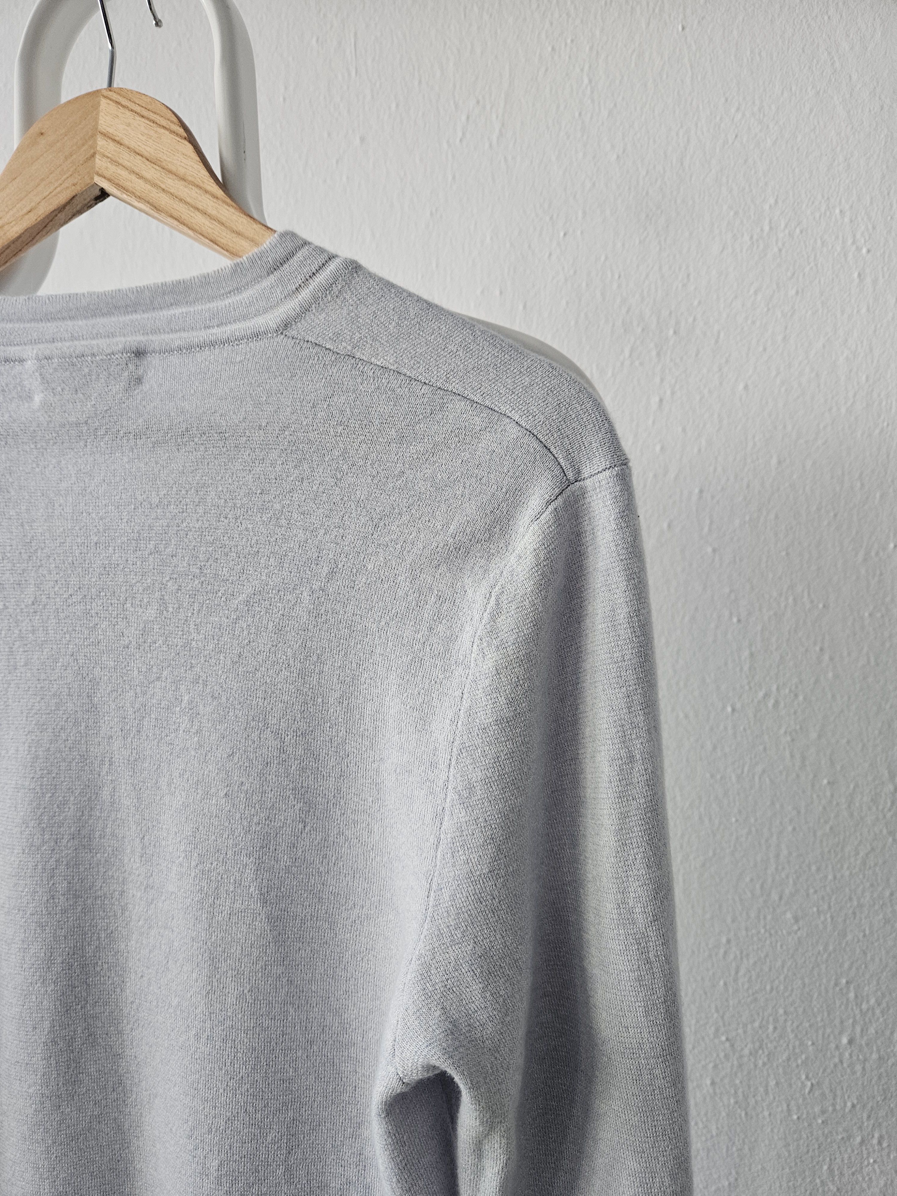 Hermes Vintage Hermes cashmere cotton blend v neck pullover Size M / US 6-8 / IT 42-44 - 8 Thumbnail