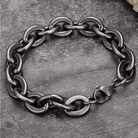 Jewelry Oval Shape Chain Bracelet Size ONE SIZE - 1 Thumbnail