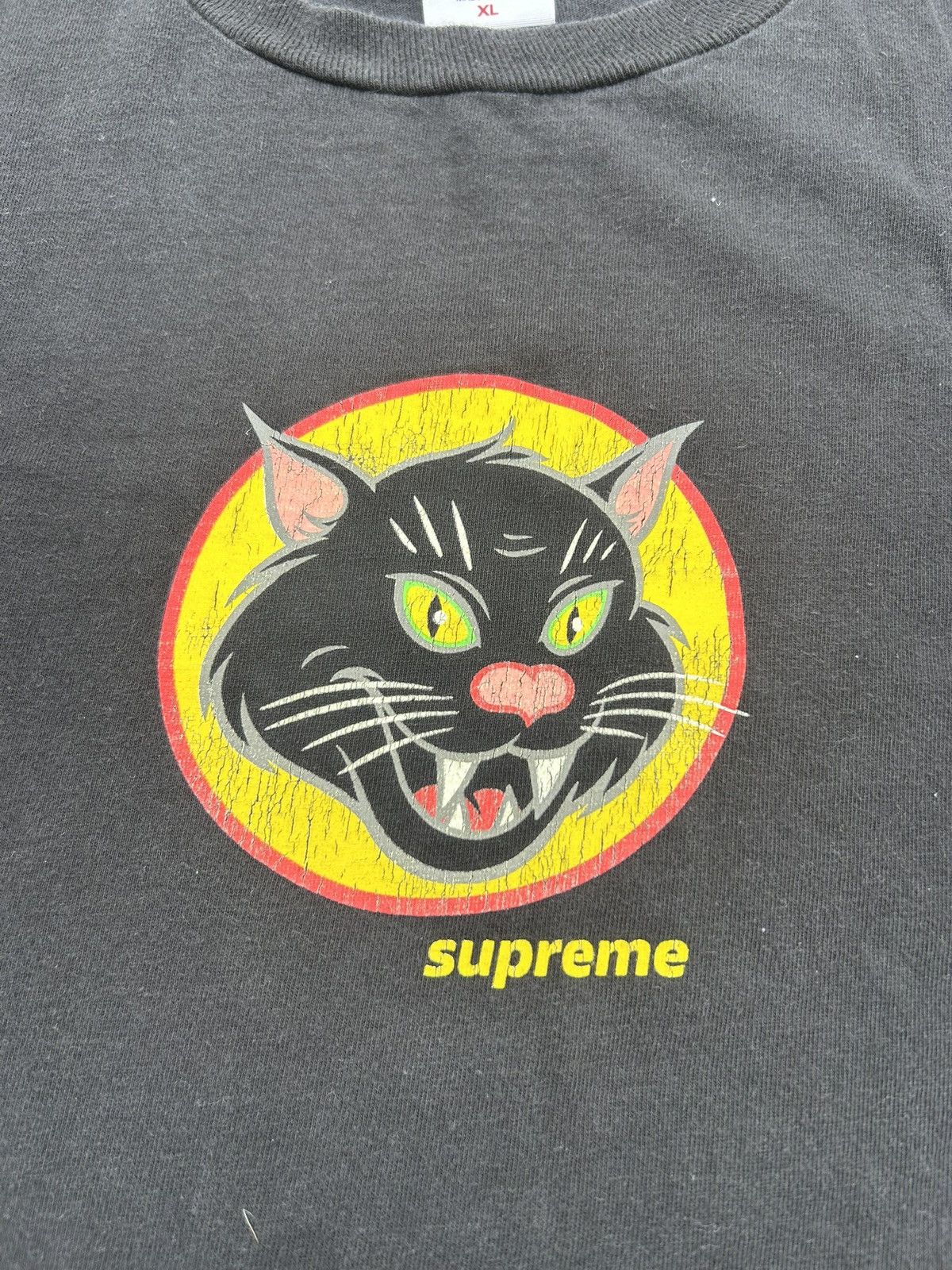 Supreme Supreme Black Cat Tee SS20 Black Size XL Size US XL / EU 56 / 4 - 6 Thumbnail