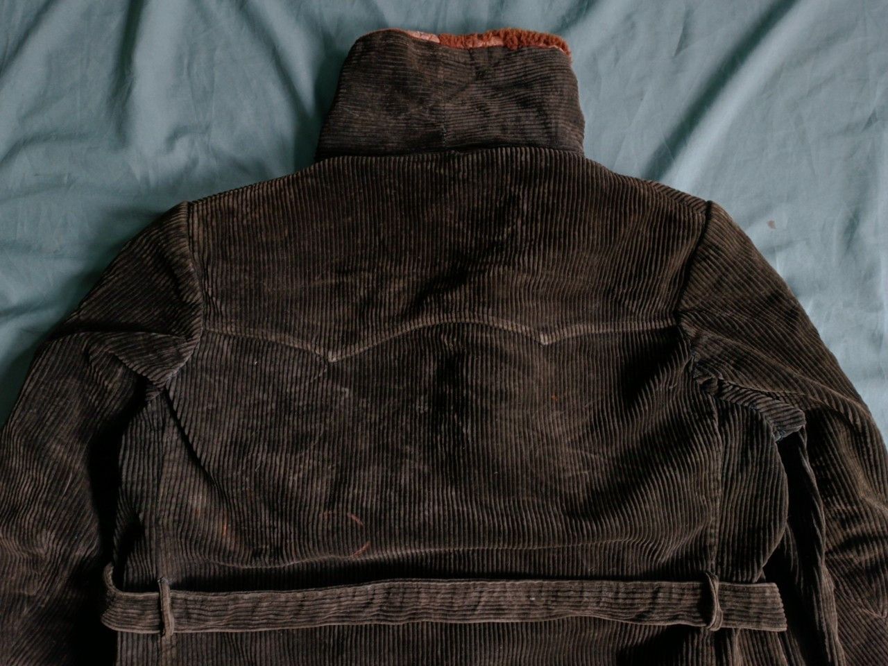 Mackintosh Vintage 60s Black Corduroy Double Breast Mackinic Coat. Size US XL / EU 56 / 4 - 8 Thumbnail