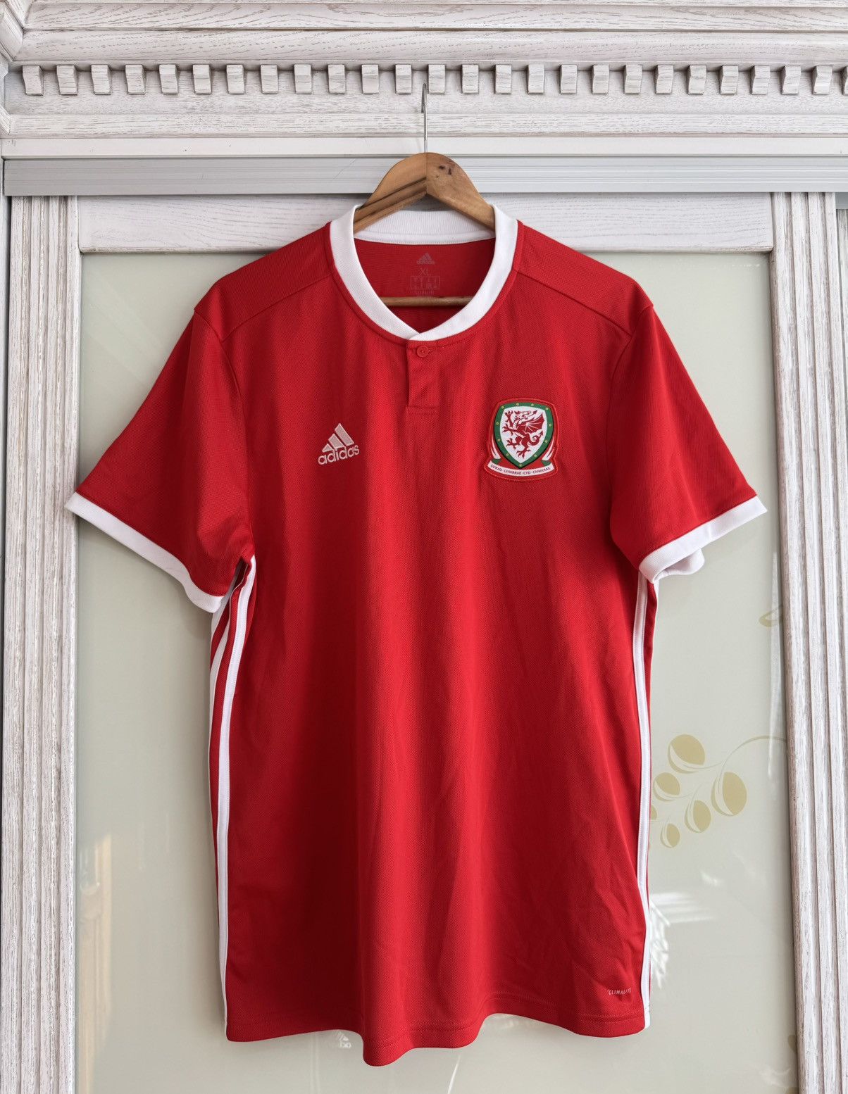 Adidas Wales 2018-2019 Home Soccer Jersey Football Shirt Kit Size US XL / EU 56 / 4 - 1 Thumbnail
