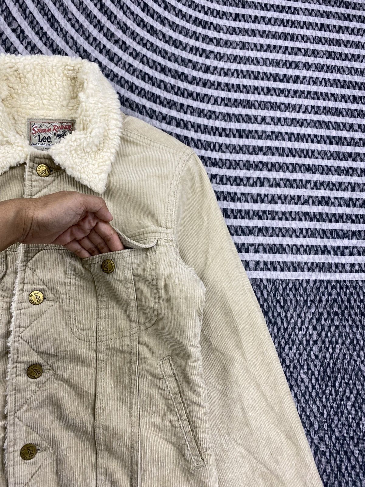 Lee Vintage Lee Storm Rider Corduroy Sherpa Jacket Size US S / EU 44-46 / 1 - 9 Thumbnail
