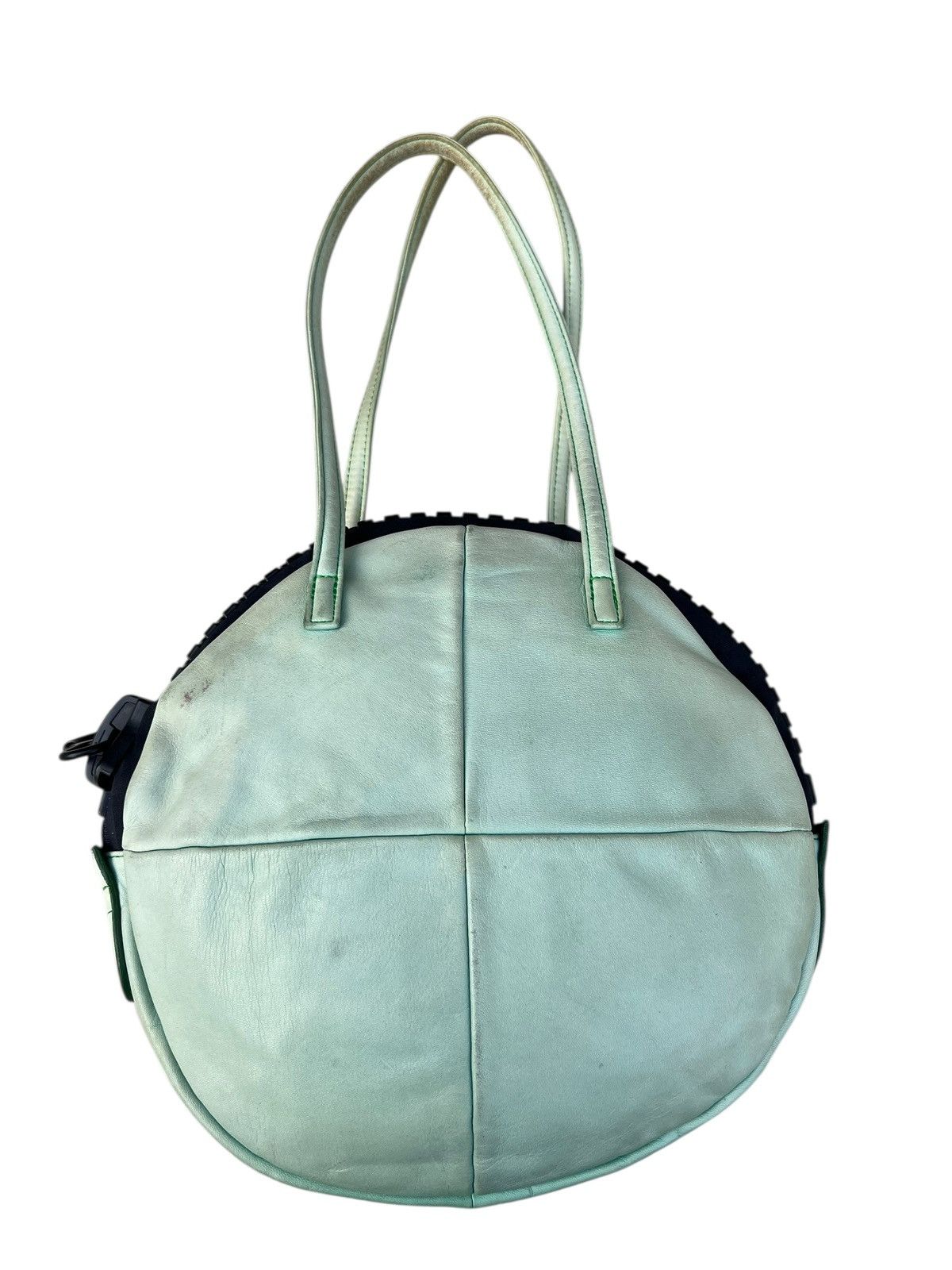 Yohji Yamamoto Kawa-Kawa Japan Patina Leather Round Shoulder Bag Size ONE SIZE - 10 Thumbnail