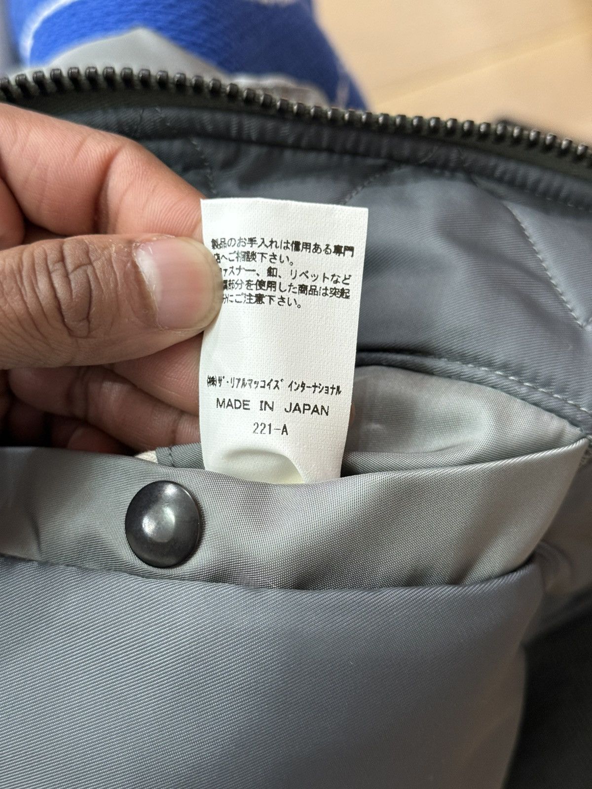 The Real McCoy's Silver Gray MA-1 Jacket Size US S / EU 44-46 / 1 - 5 Thumbnail