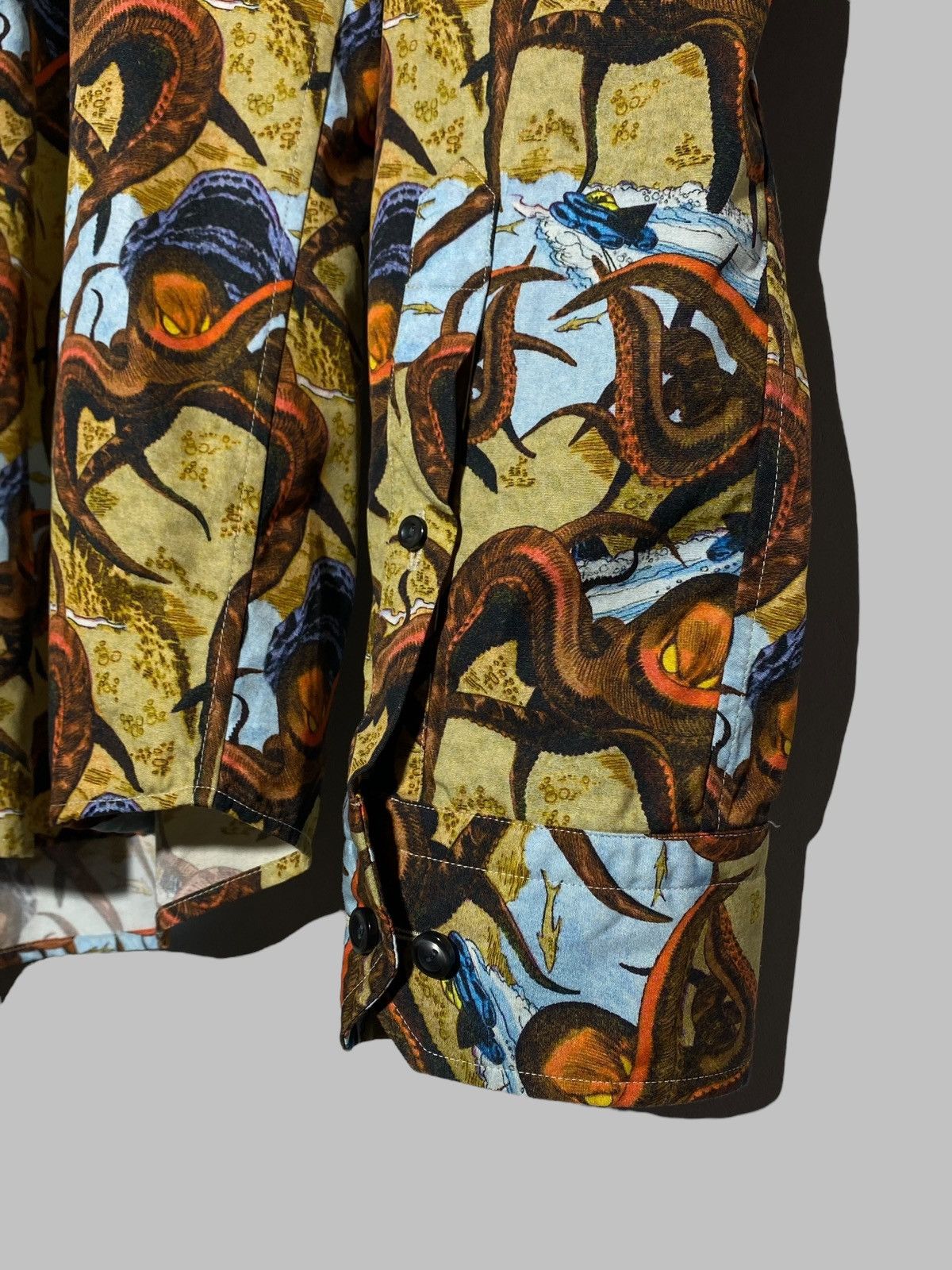 Eton Eton All Over Print Luxury Shirt Octopus Animal Museum Vibes Size US L / EU 52-54 / 3 - 6 Thumbnail
