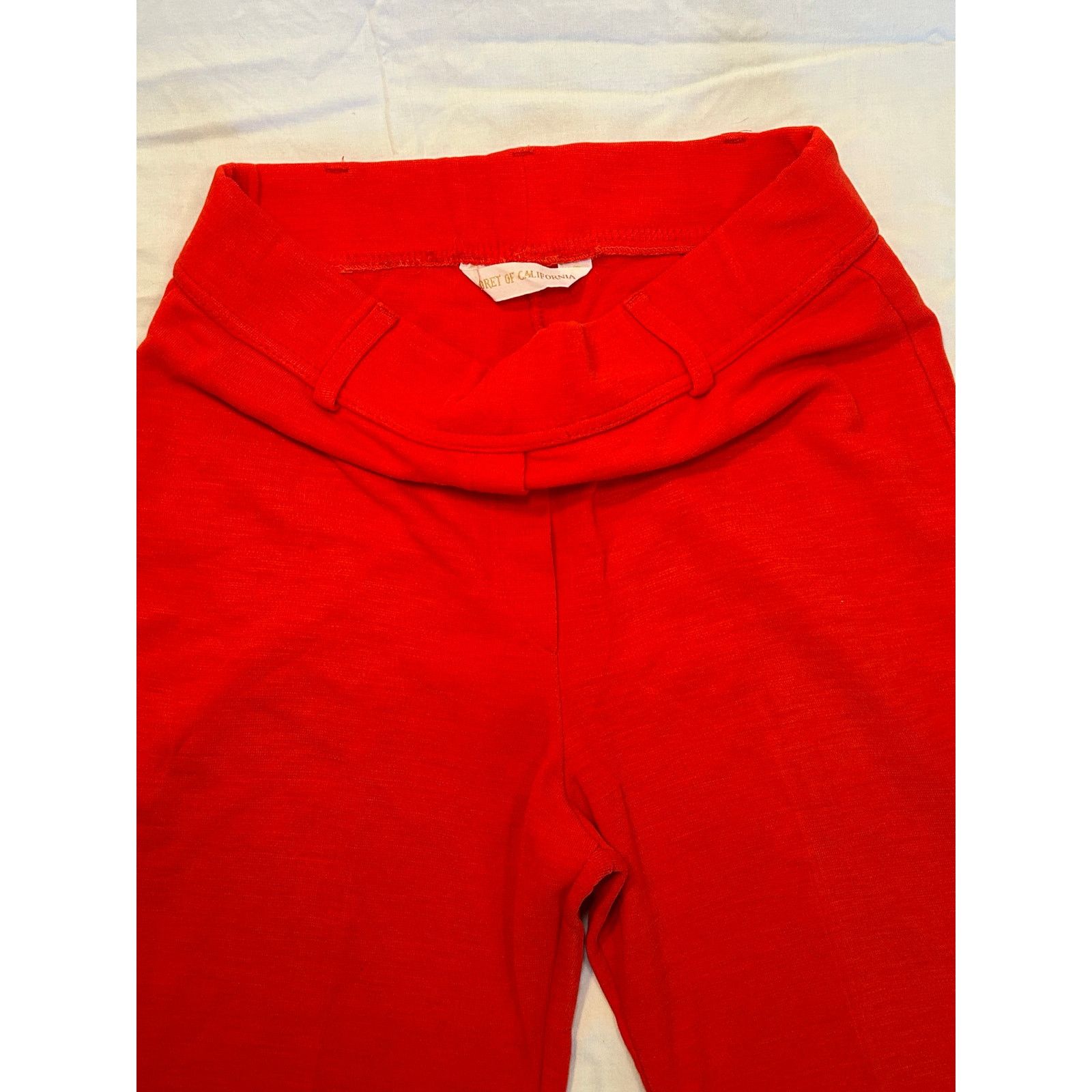 Other Vintage Koret of California Red Flare Pants - Women's Size 6 Size 28" / US 6 / IT 42 - 3 Thumbnail
