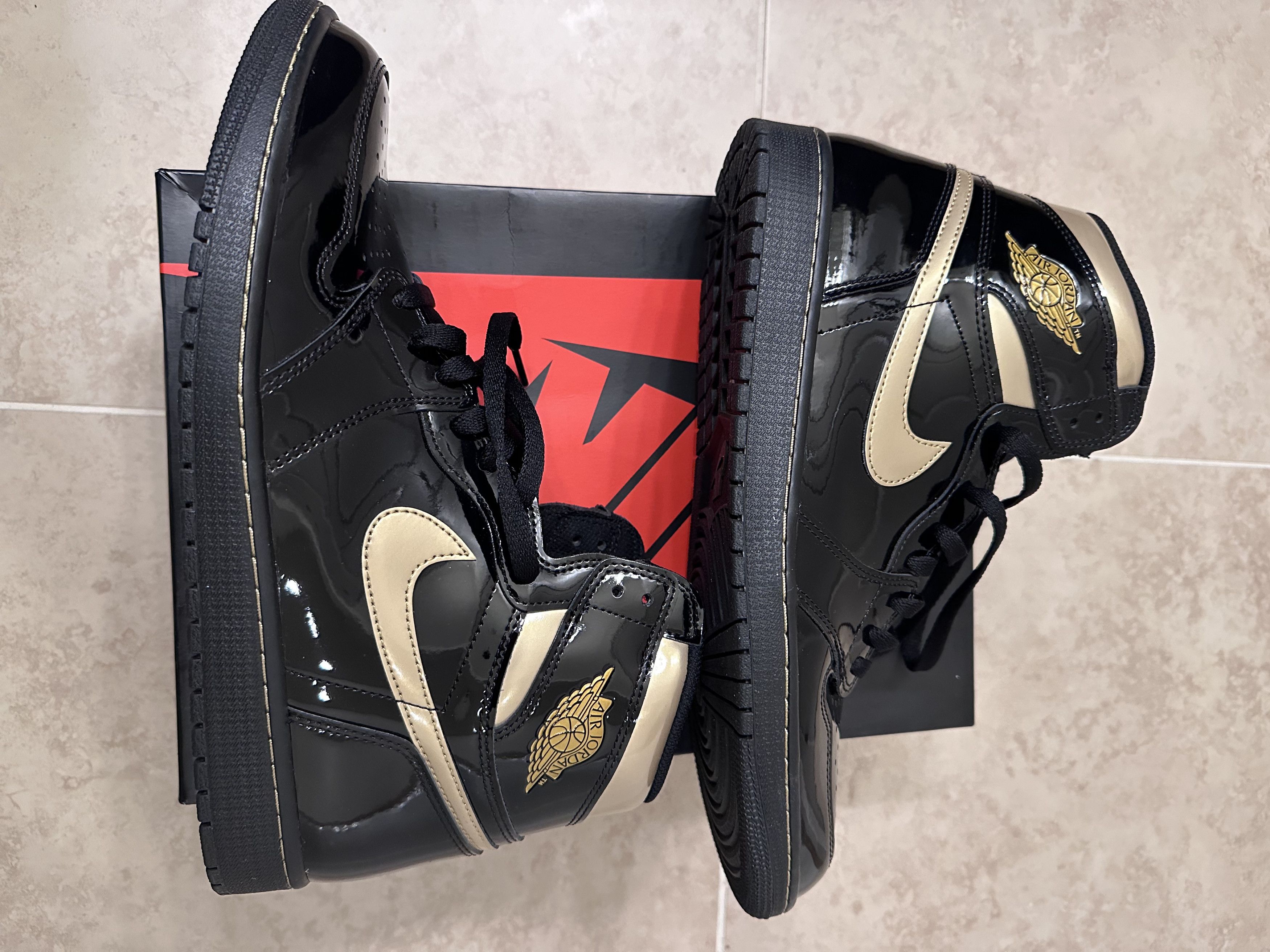 Jordan Brand Jordan 1 Black Metallic Size US 13 / EU 46 - 5 Thumbnail