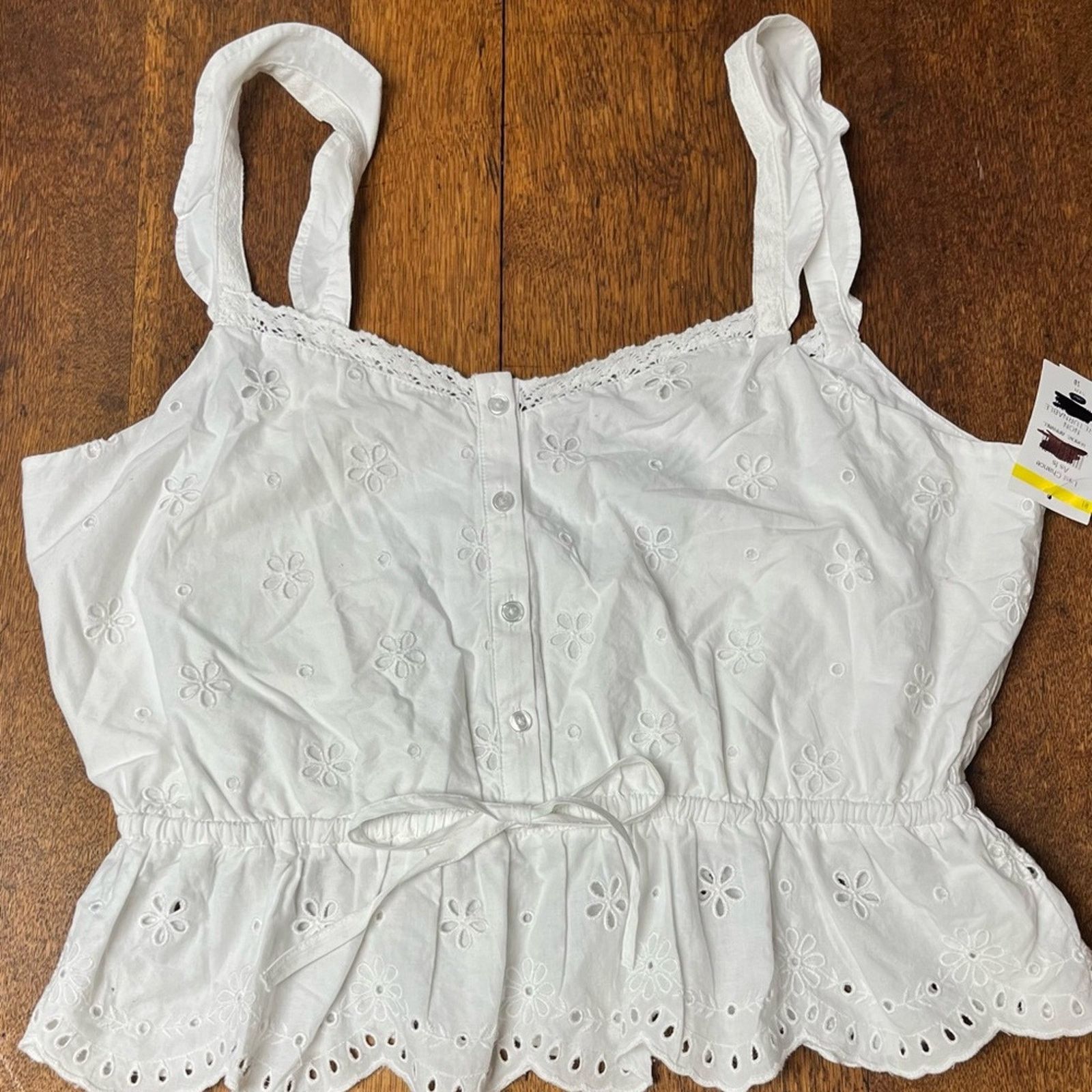 Paige Paige Marsa Eyelet White Top Anthropologie NWT size 10 Size L / US 10 / IT 46 - 5 Thumbnail