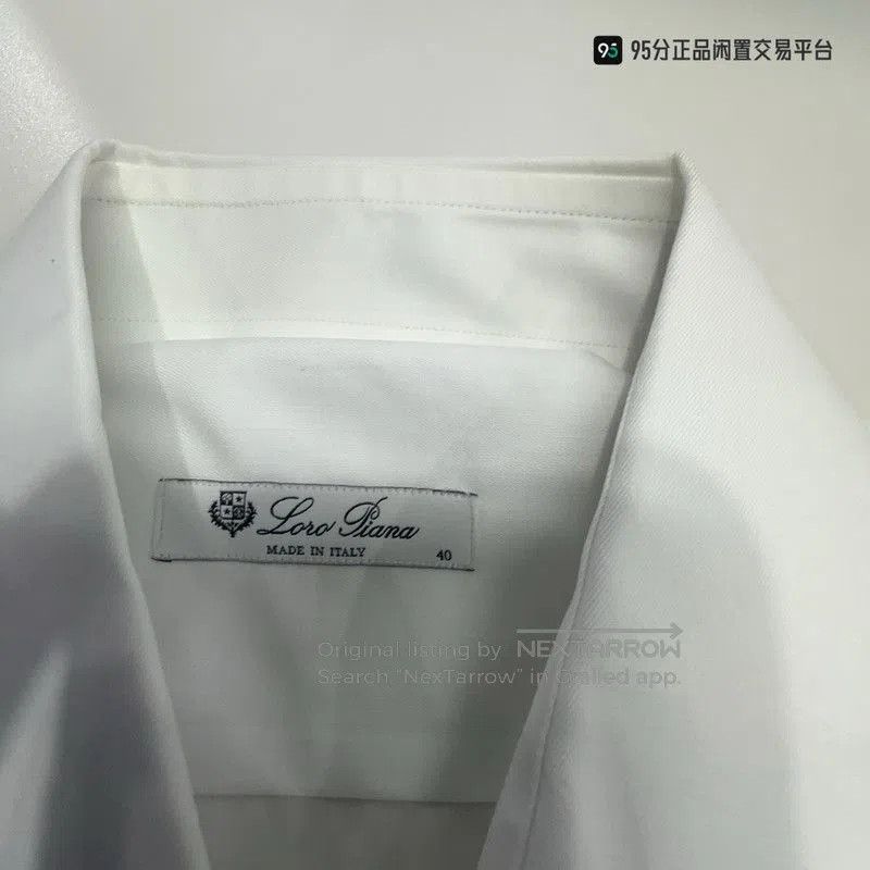 Loro Piana Loro Piana Men's Loose Linen Shirt White. Size US XXS / EU 40 - 3 Thumbnail