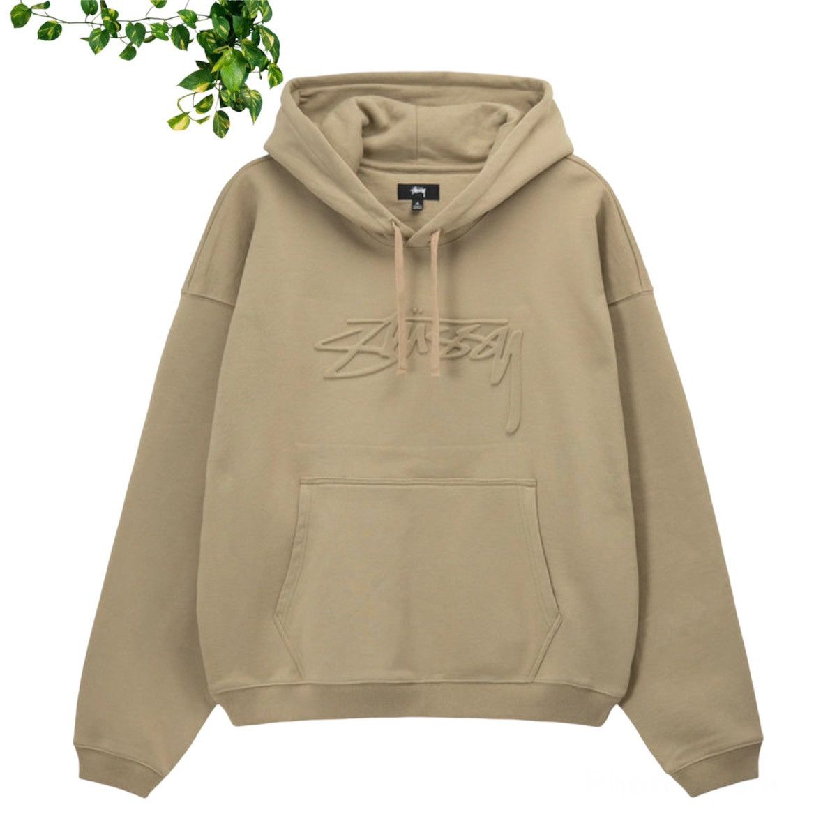 Stussy Deadstock Stussy Center Logo Relaxed Oversized Hoodie | Grailed