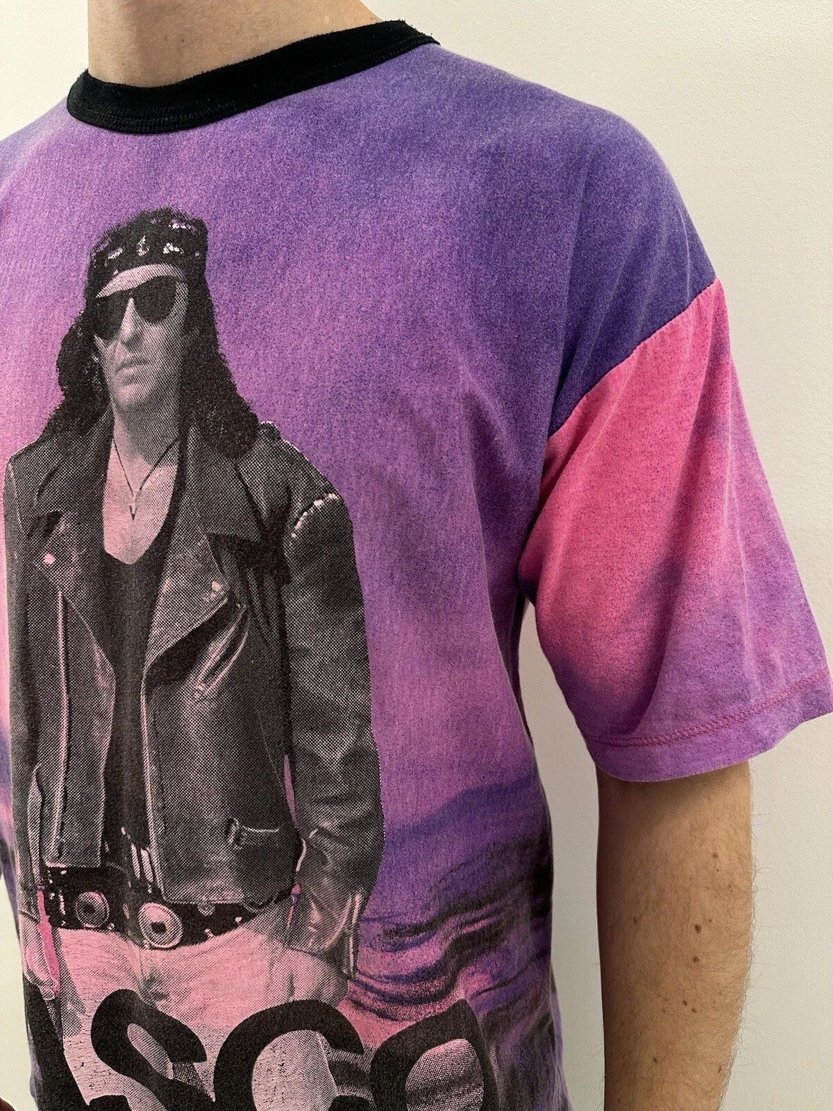 Vintage Vasco Rossi Music Vintage 1990s 90's Print Graphic Shirt Size US L / EU 52-54 / 3 - 7 Thumbnail