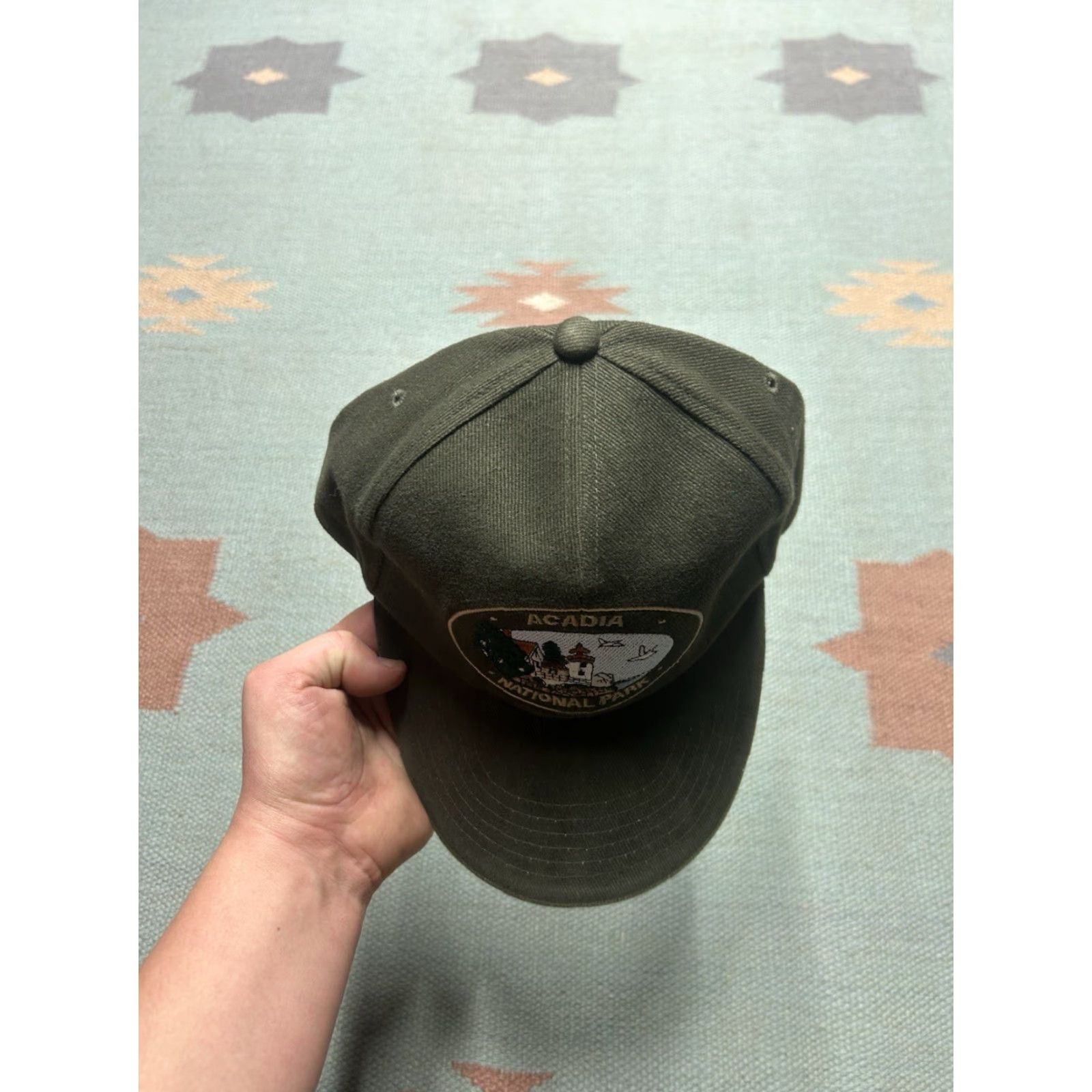 Vintage VINTAGE fitted hat baseball cap Acadia national park Maine one size adult S/M Beige S/M Men baseball cap Acadia Vintage hat Size US M / EU 48-50 / 2 - 3 Thumbnail