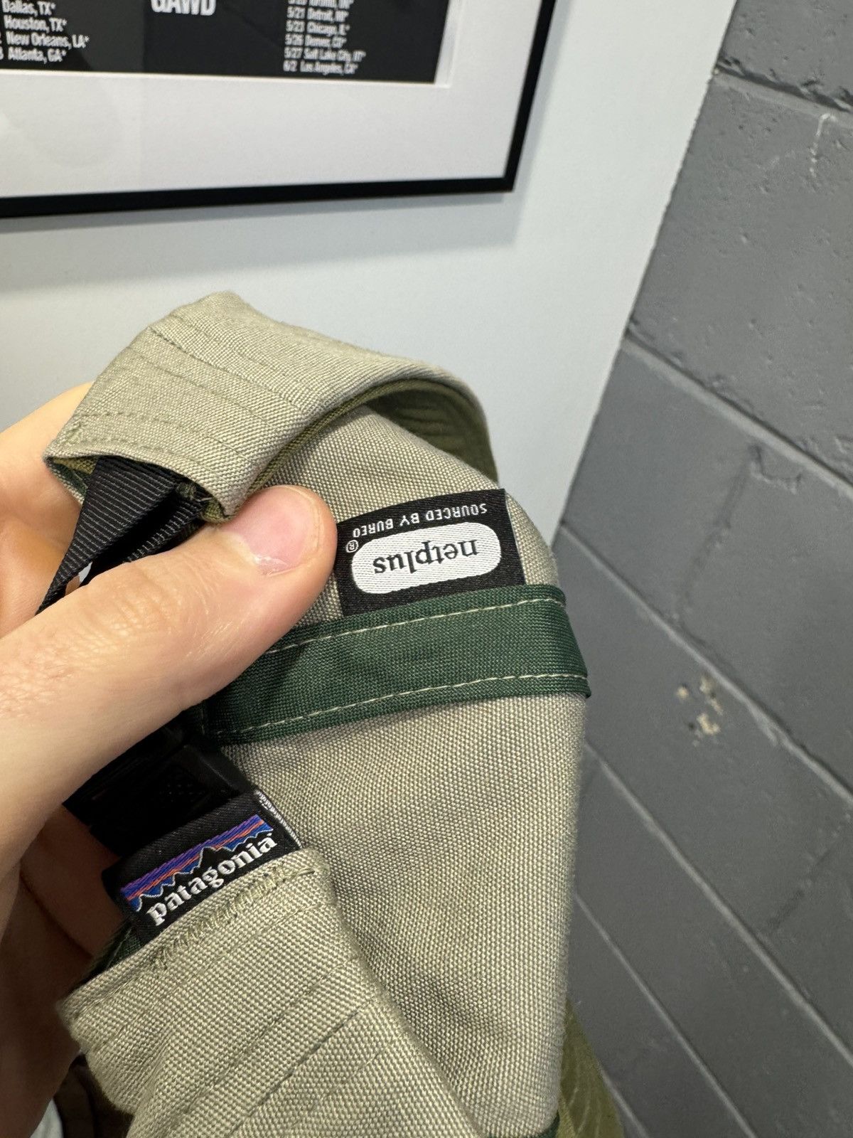Patagonia Patagonia kahki/ green 5 Panel Strapback Hat Size ONE SIZE - 4 Thumbnail