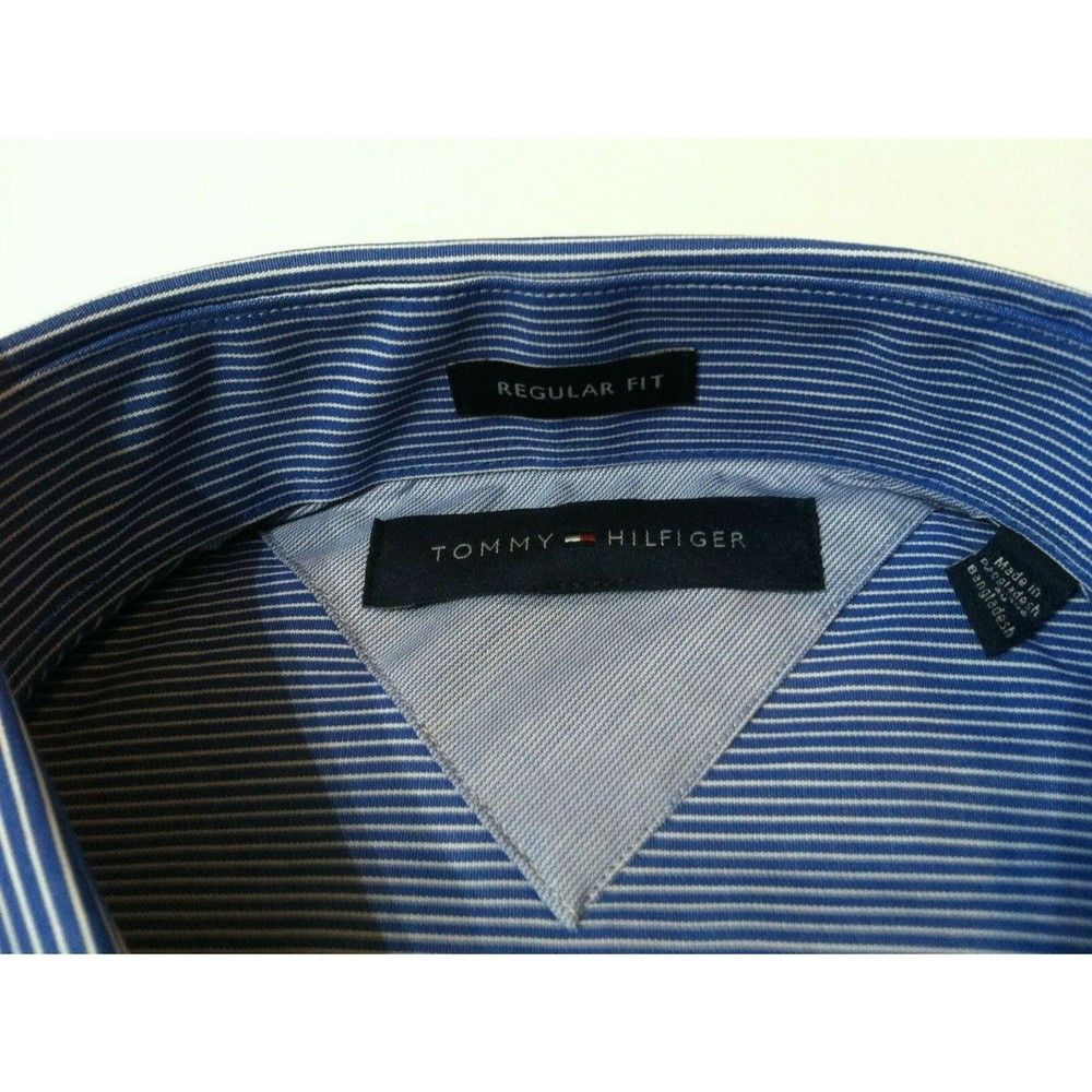 Tommy Hilfiger NWT TOMMY HILFIGER MENS NEW 100%COTTON DRESS SHIRT 17/32-33 Size US XL / EU 56 / 4 - 2 Thumbnail