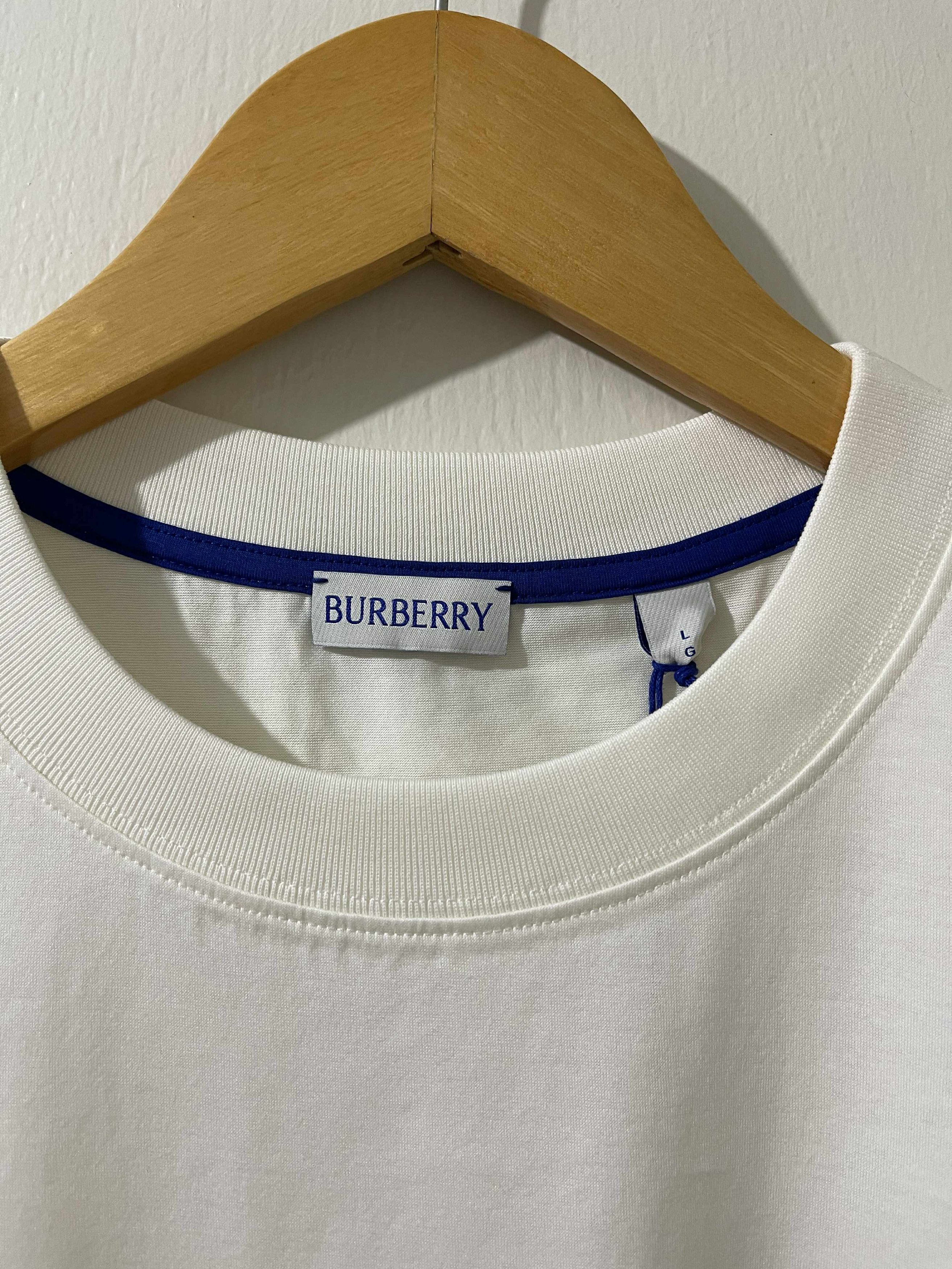 Burberry Burberry EKD-embroidered cotton T-shirt Size US L / EU 52-54 / 3 - 3 Thumbnail