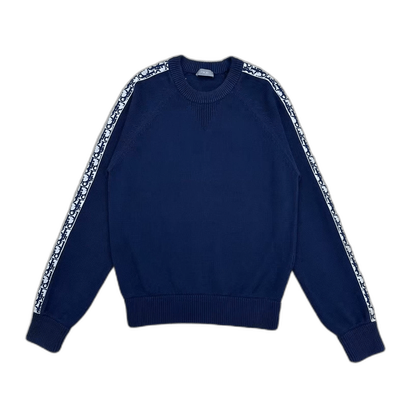 Dior Dior Logo Knit Sweater with Side Stripes Size US S / EU 44-46 / 1 - 1 Thumbnail