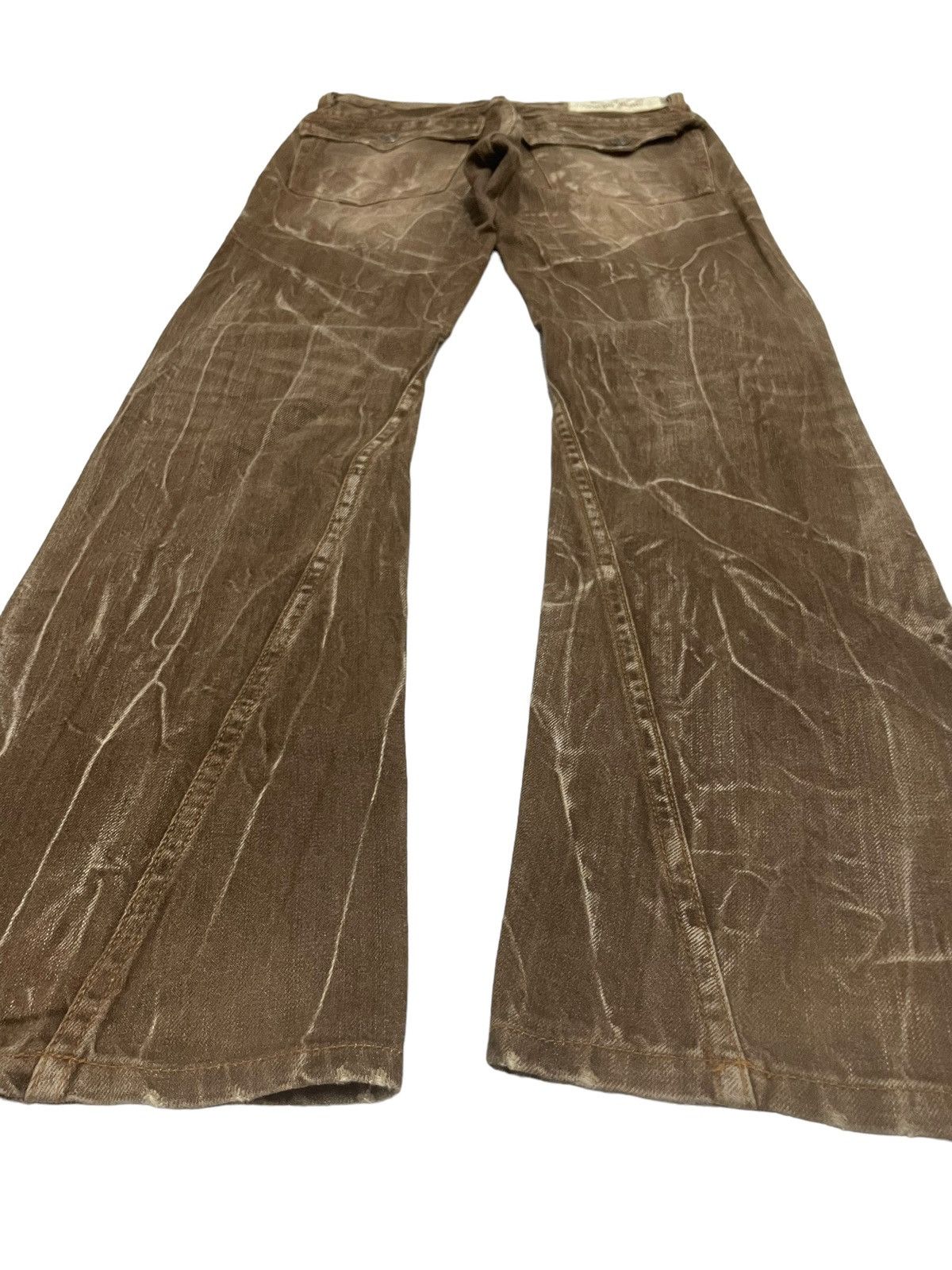 If Six Was Nine × Junya Watanabe × KMRii Antfui Japan Max Claw Mark Flared Distressed Jeans Size US 30 / EU 46 - 16 Thumbnail