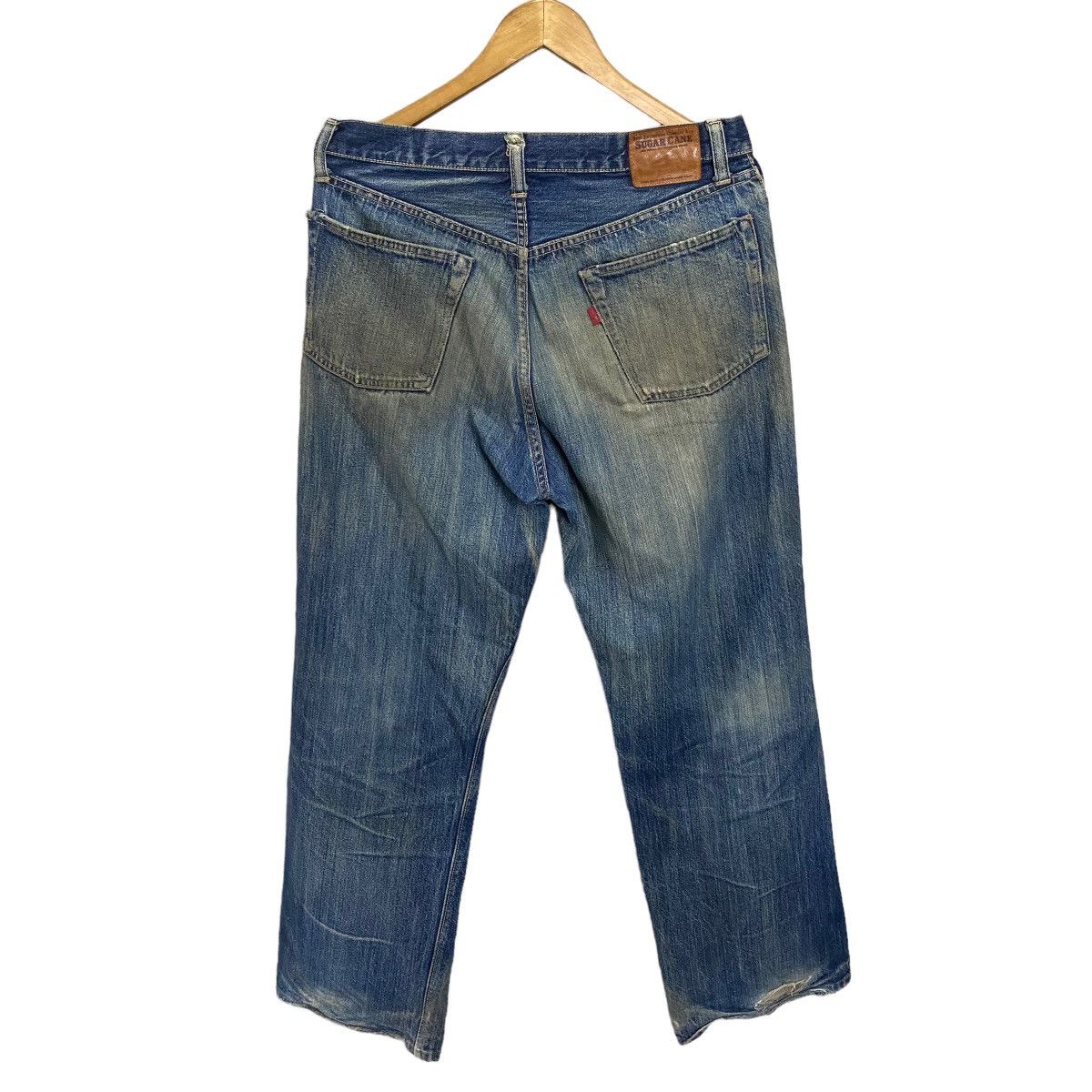 Sugar Cane Sugar Canes selvedge distressed denim homeless Size US 33 - 17 Thumbnail