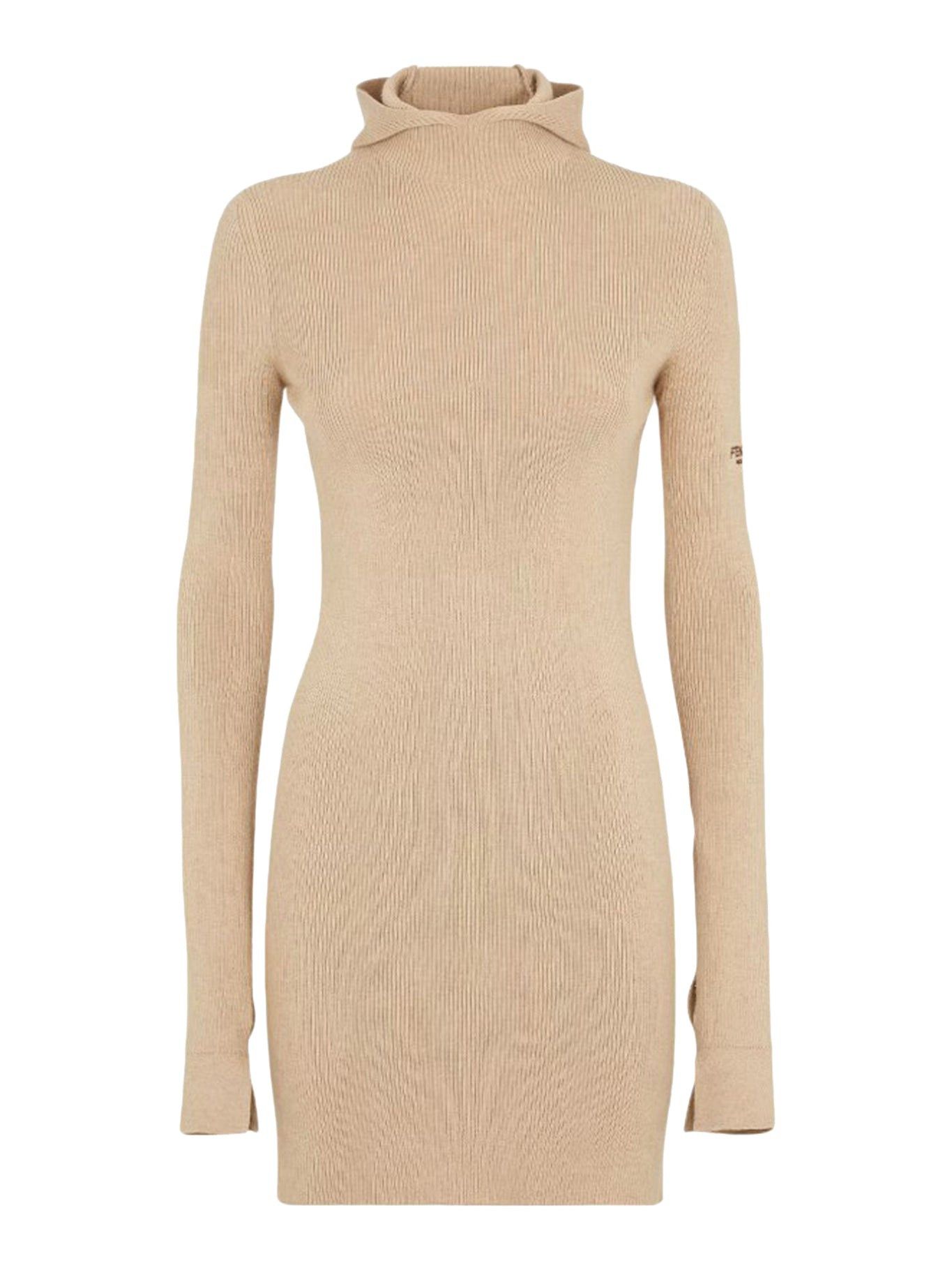 Fendi o1s1wg110825 Dress in Beige Size M / US 6-8 / IT 42-44 - 3 Thumbnail