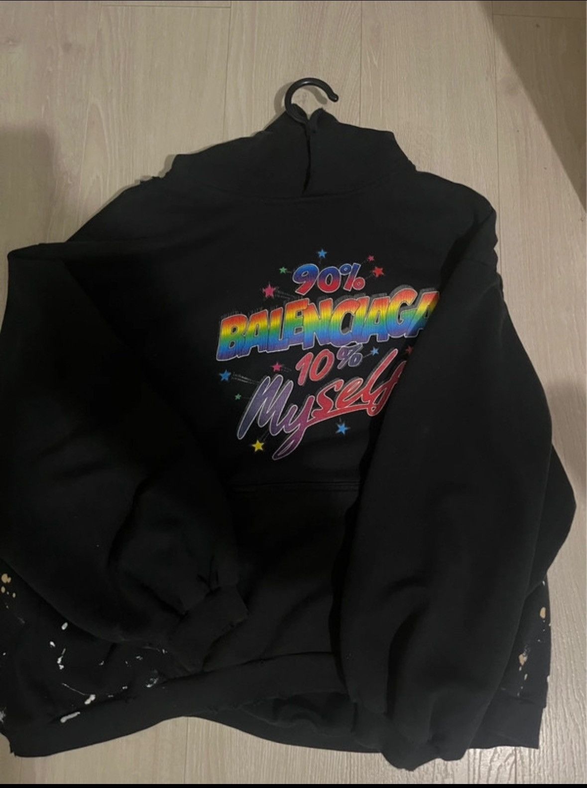 BALENCIAGA 22AW 90/10 hoodie size 2 ブラック Balenciaga o1mt1gz0424 Couture Boxy Hoodie in Black | Grailed