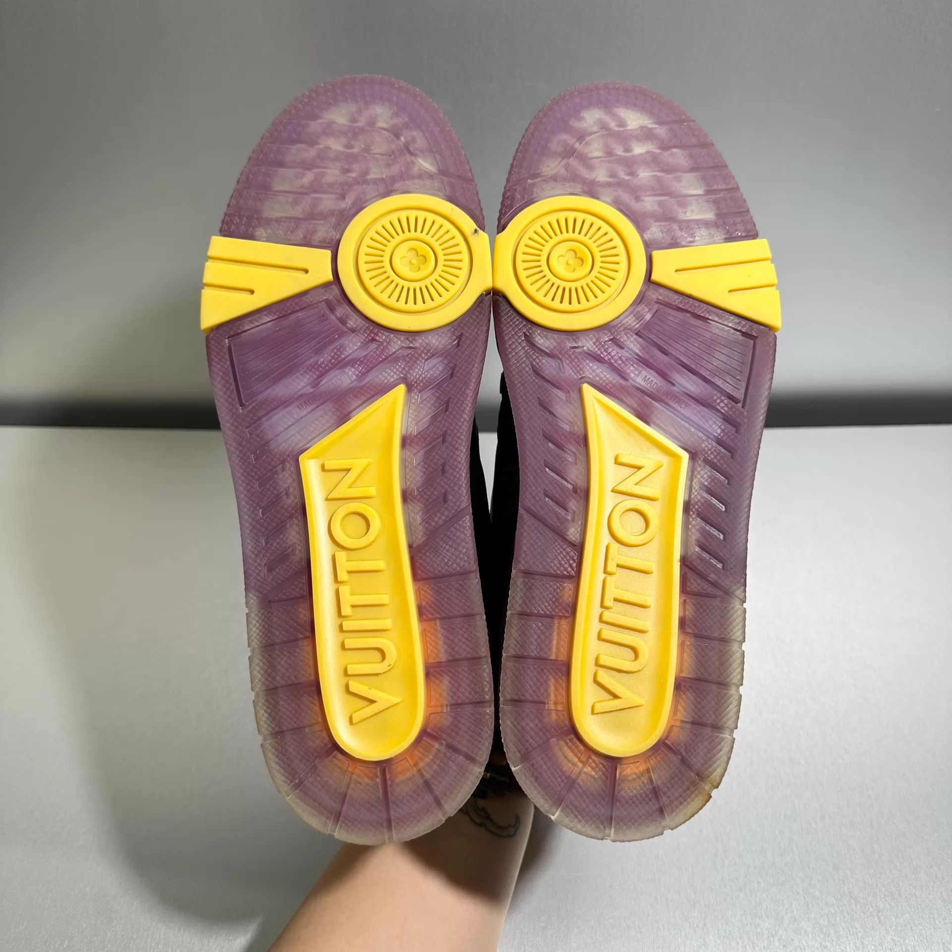 Louis Vuitton LV Trainer Purple Gold Lakers 40/US6 1x Worn Mint Size US 7 / EU 40 - 7 Thumbnail