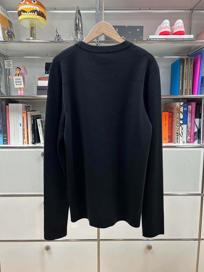 Dior Dior White slogan wool silk black round-neck knitted sweat Size US M / EU 48-50 / 2 - 2 Thumbnail