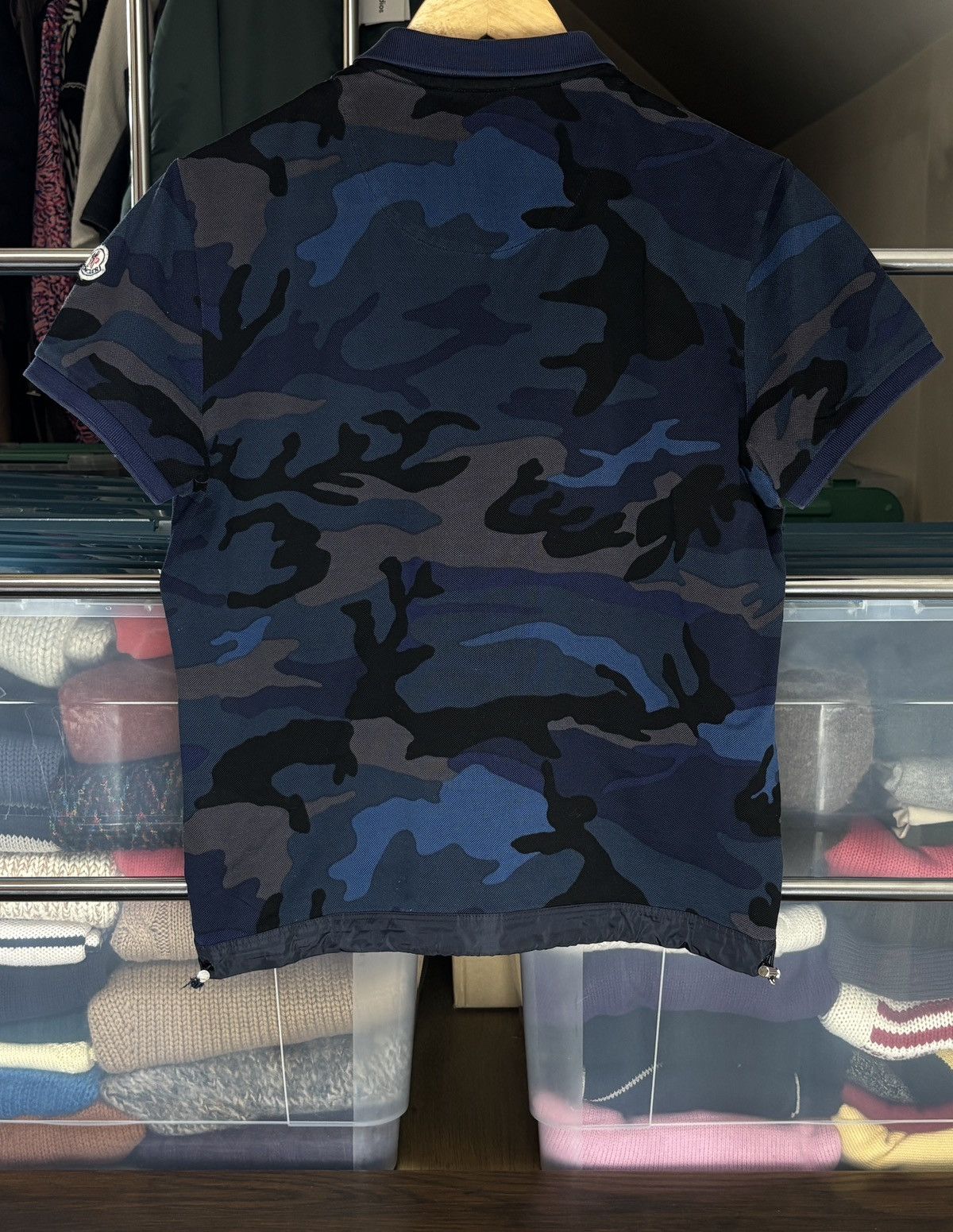 Moncler Moncler Camouflage Camo Maglia Corta Polo Shirt Vintage Size US S / EU 44-46 / 1 - 5 Thumbnail
