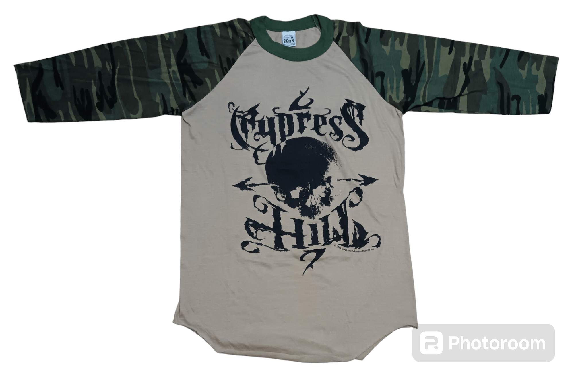 Band Tees × Vintage VINTAGE 90S CYPRESS HILL CAMOUFLAGE 3Q SLEEVE SHIRT Size US M / EU 48-50 / 2 - 1 Thumbnail