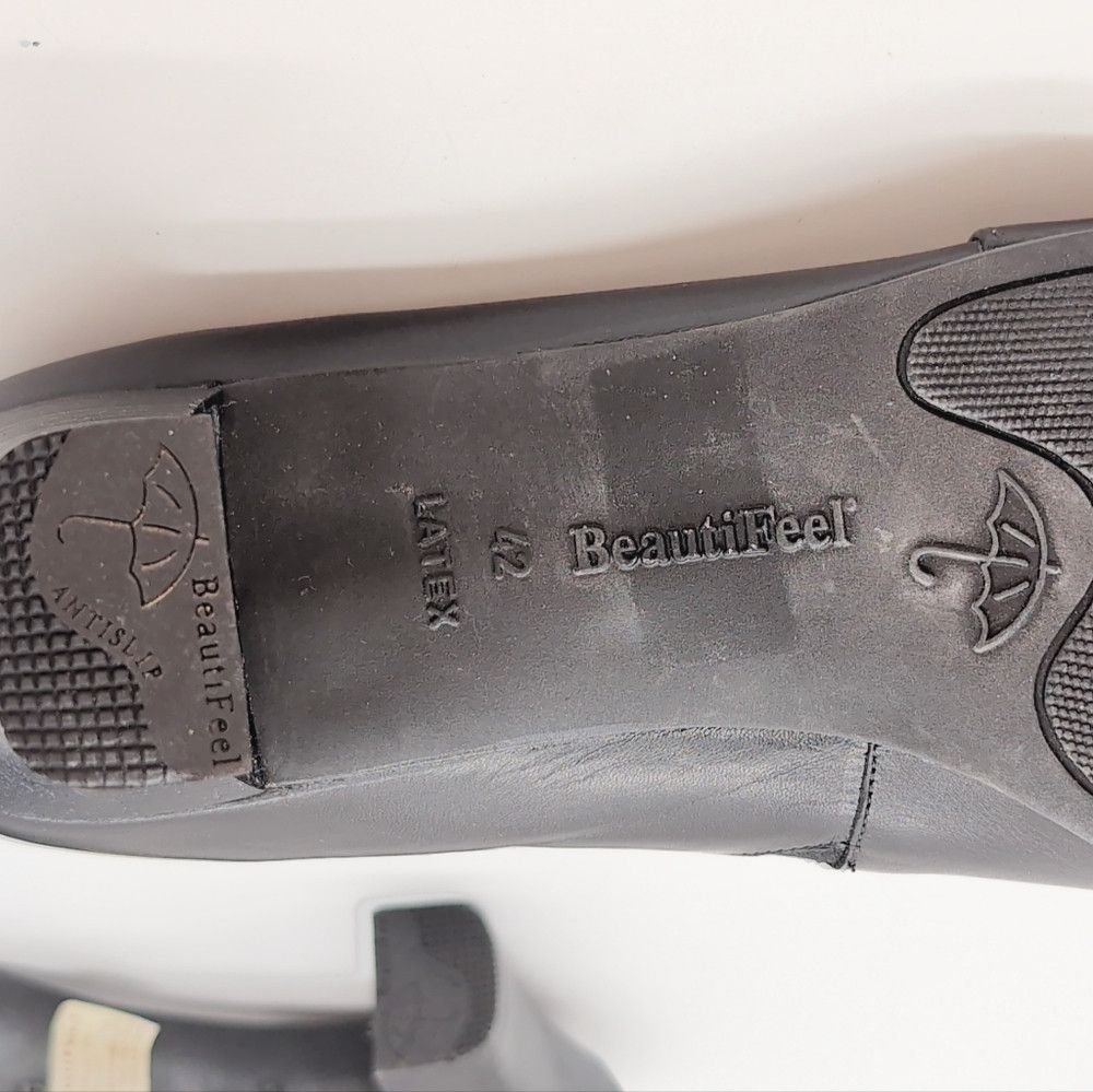 Designer BeautiFeel Black Heels Sz 9 / 42 Anne 9059 Leather With Size US 9 / IT 39 - 9 Thumbnail