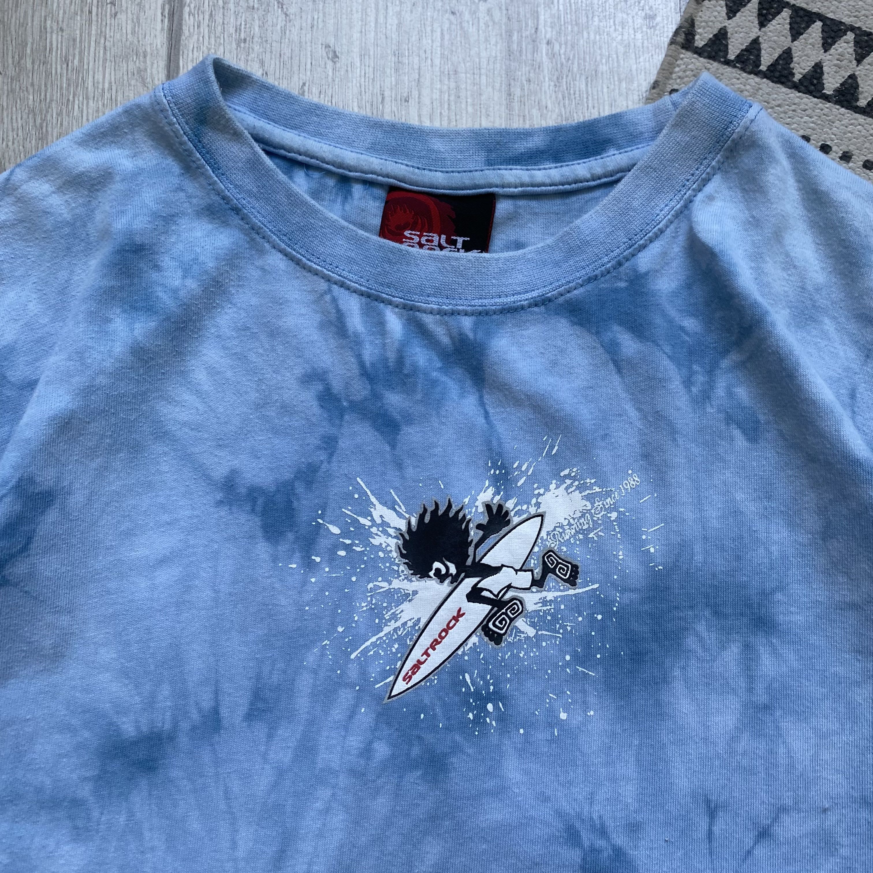 Quiksilver Vintage 90s Saltrock Surf tee tie dye Fubu Mambo oneill Size US L / EU 52-54 / 3 - 6 Thumbnail