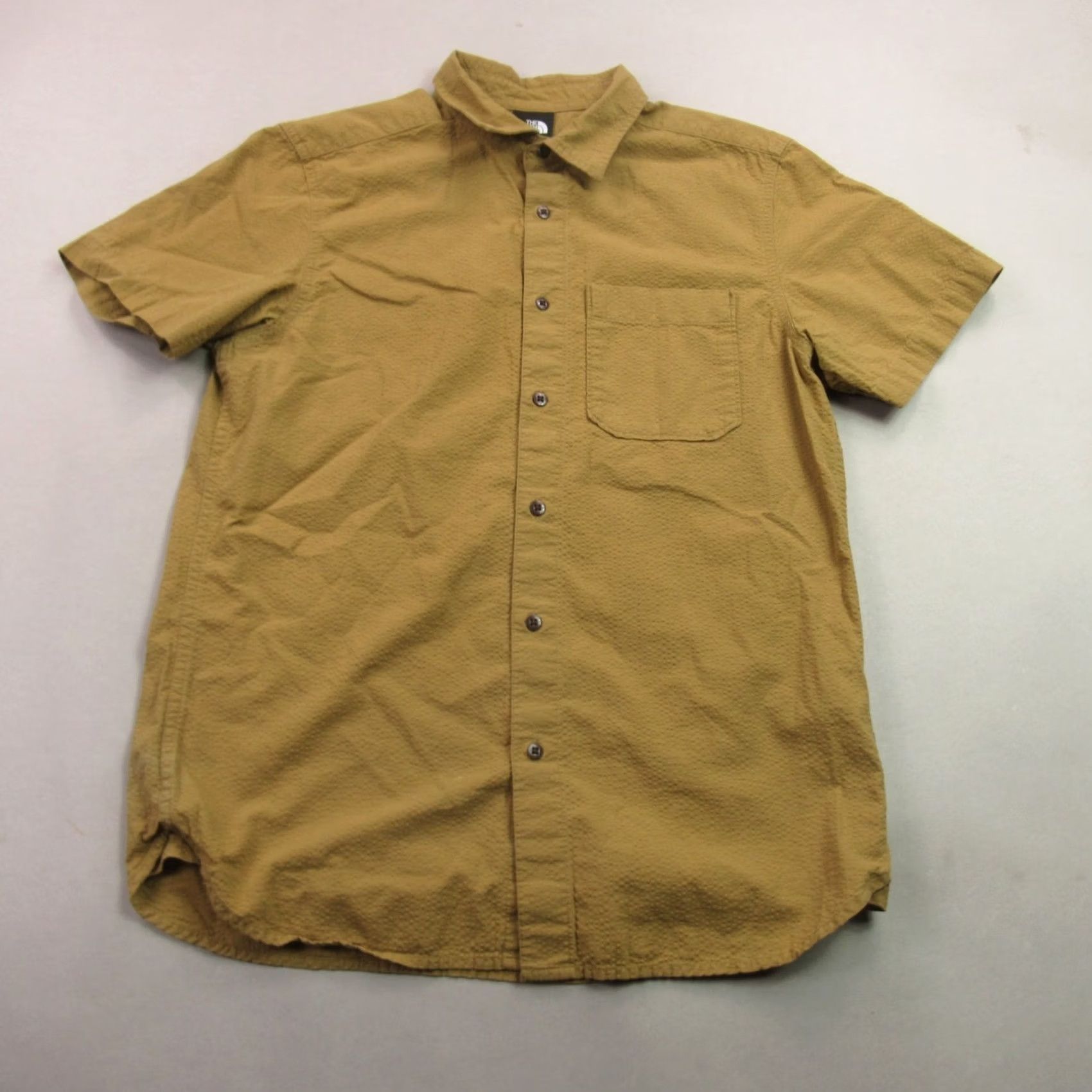 The North Face North Face Shirt Mens Medium Button Front Short Sleeve Pocket Outdoor Yellow Size US M / EU 48-50 / 2 - 2 Thumbnail