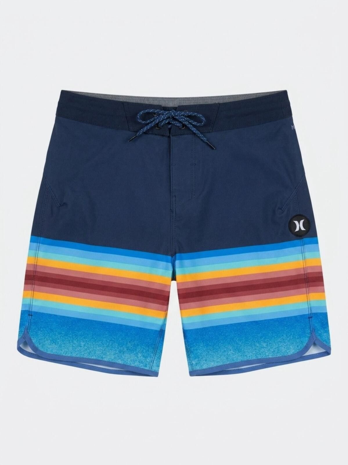 Hurley Hurley Navy & Multi-Stripe Men’s Boardshorts Size US 30 / EU 46 - 1 Thumbnail