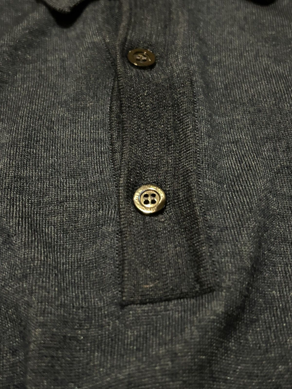 Patrick Hellmann Collection Hellmann long sleeve cashmere polo tee Size US XXL / EU 58 / 5 - 4 Thumbnail