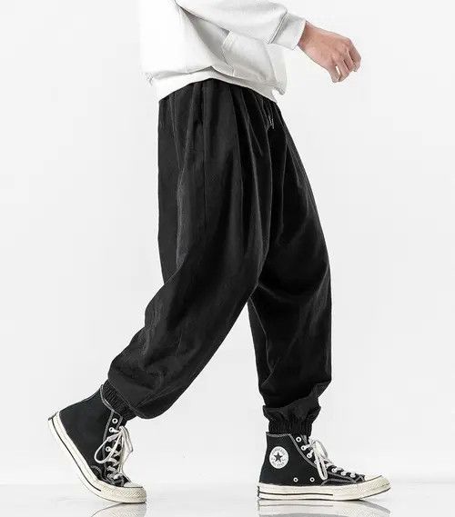 Japanese Brand × Vintage Men's Black Pants Hip Hop Streetwear Size US 32 / EU 48 - 2 Thumbnail