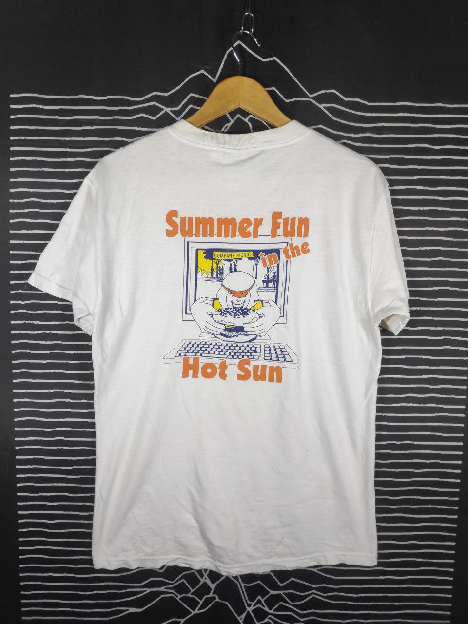 Vintage Vtg 00s Alcatel Mobile Phone Pop Art Promo Tee Size M Size US M / EU 48-50 / 2 - 2 Thumbnail