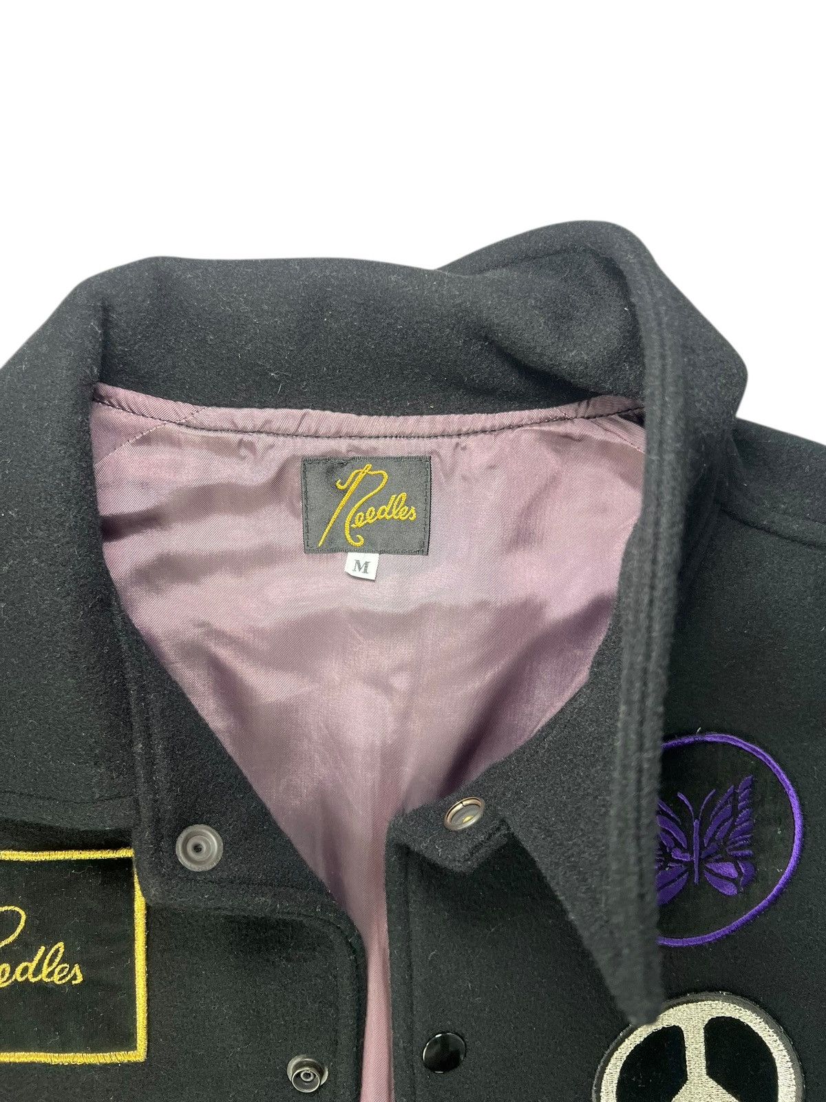 Needles Needles Peace Varsity Jacket Size US M / EU 48-50 / 2 - 3 Thumbnail