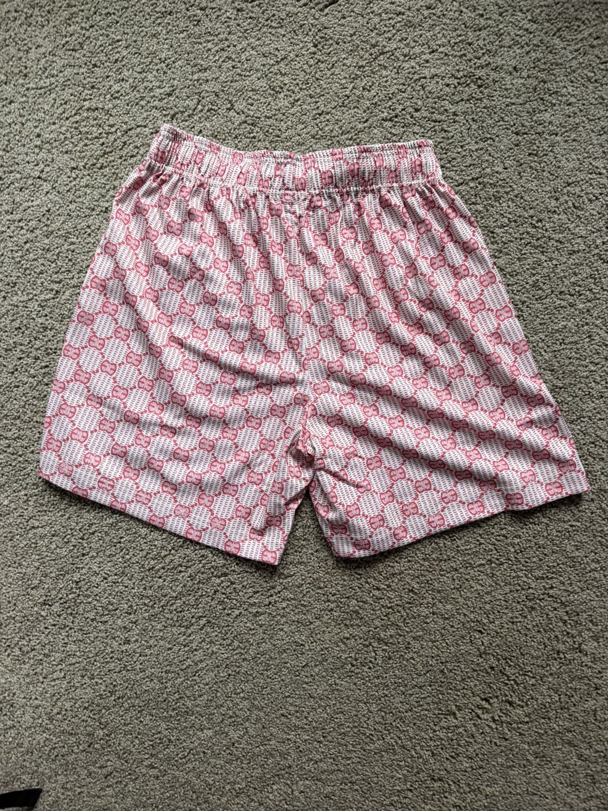 Eric Emanuel Eric Emanuel Gucci Print Short Red Size US 29 - 2 Thumbnail