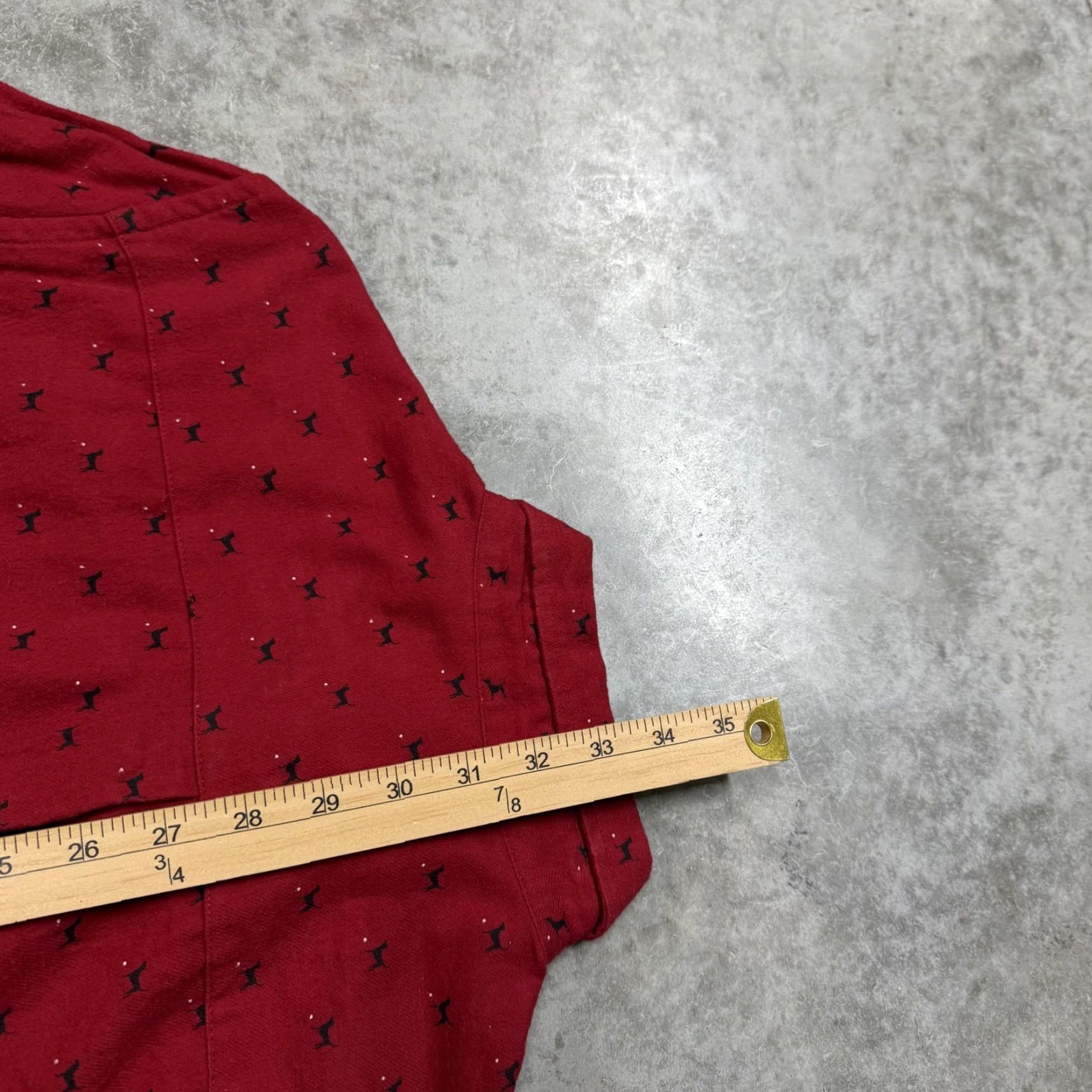 Chaps Chaps Shirt Mens M Red Dog Print Flannel Button-Down Long Sleeve Casual Size US M / EU 48-50 / 2 - 6 Thumbnail