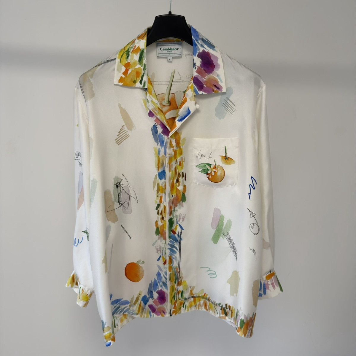 Casablanca Watercolour ‘Work In Progress’ Silk Shirt Size US M / EU 48-50 / 2 - 18 Thumbnail