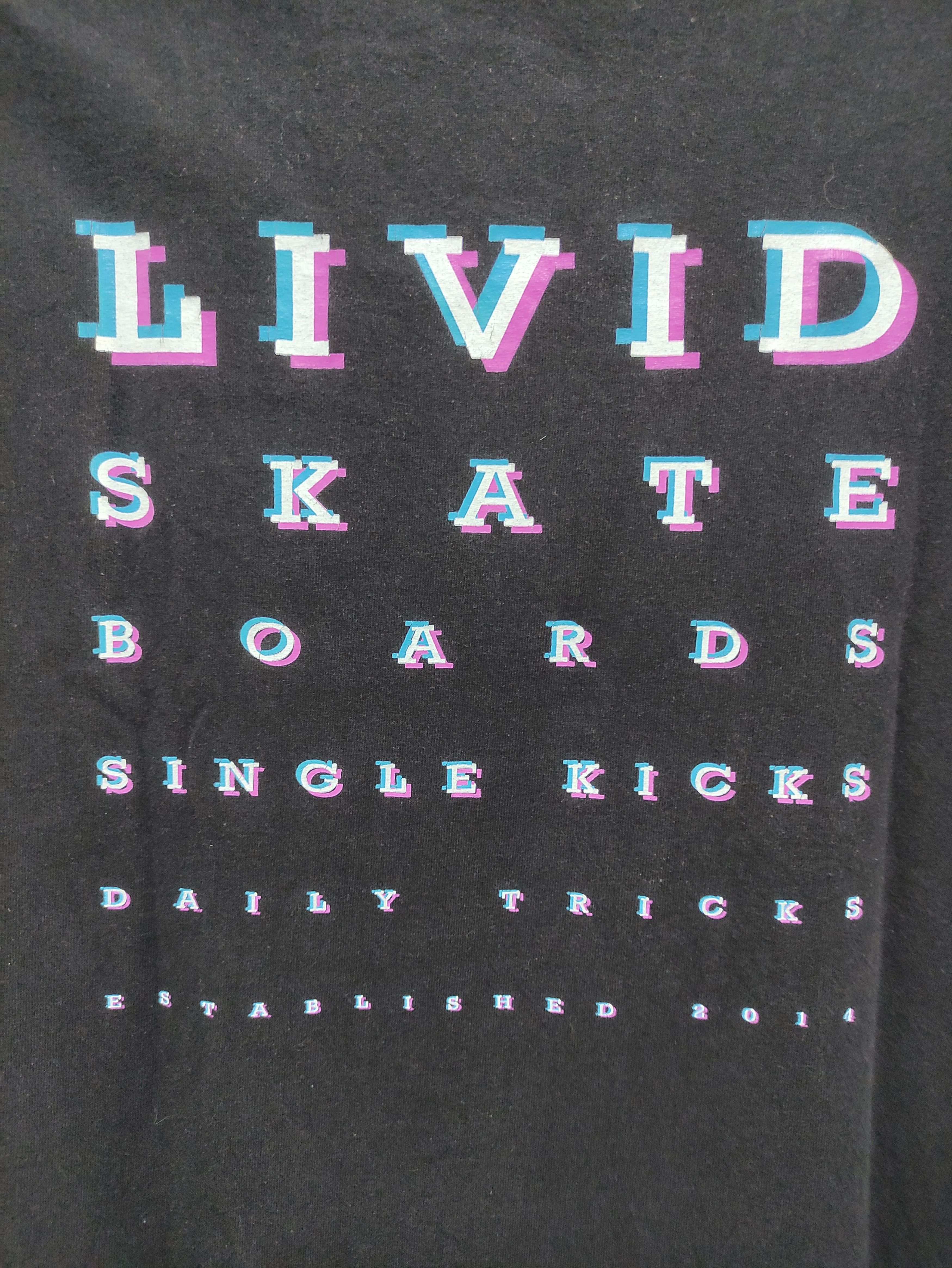 Livid LIVID SKATEBOARD mens black tee Size US XL / EU 56 / 4 - 4 Thumbnail