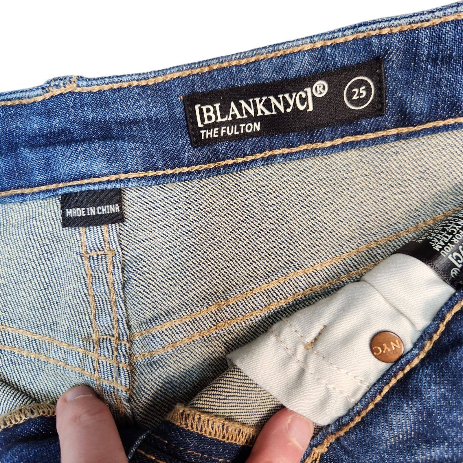 BLANKNYC Blank NYC Fulton Shorts Womens Denim Destroyed Roll Up 25 Size 25" / US 0 / IT 36 - 2 Thumbnail