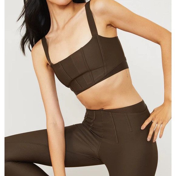 Alo Yoga ALO Yoga Airlift Corset Bra in Espresso Size S / US 4 / IT 40 - 1 Thumbnail